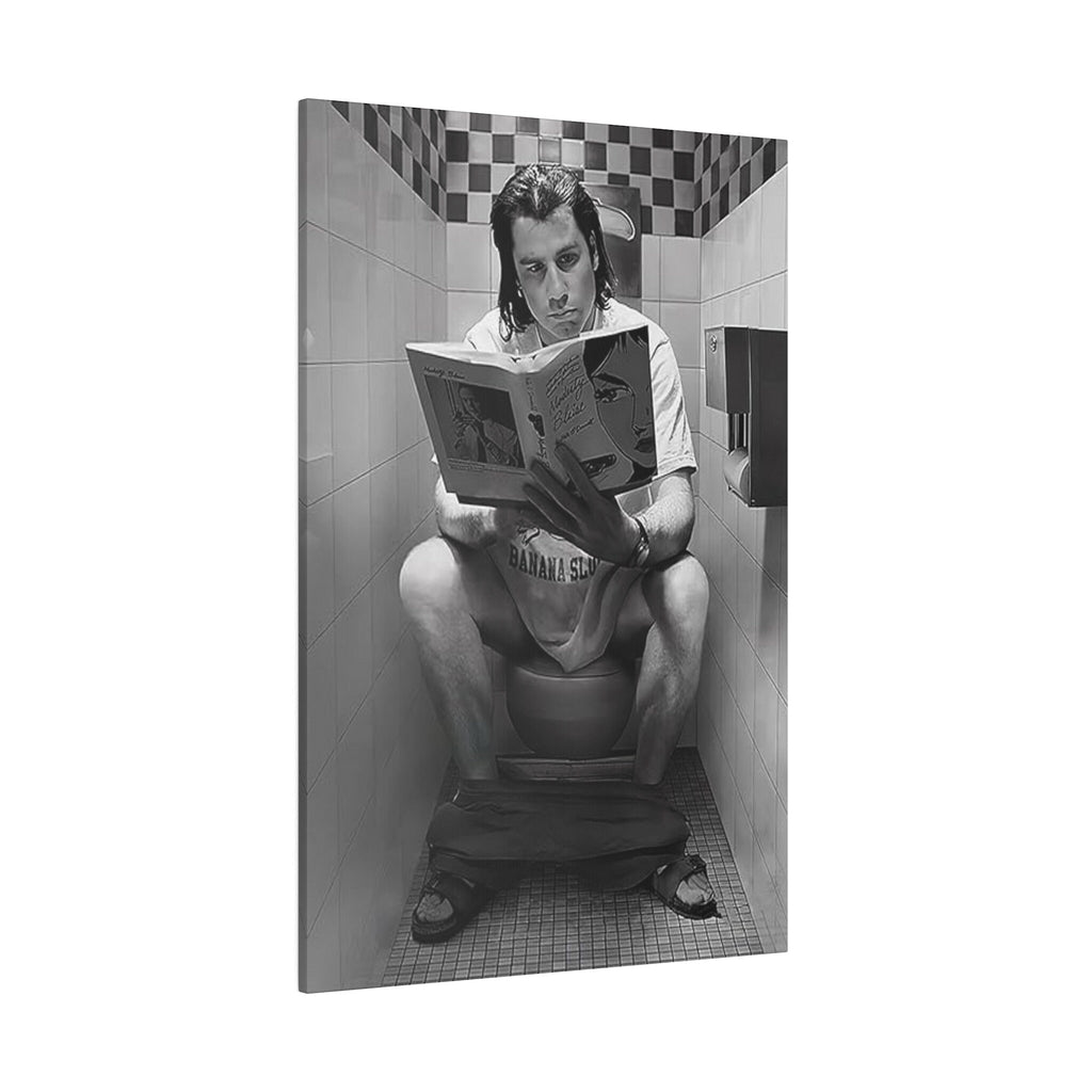 Pulp Fiction Vincent Vega Toilet Custom Canvas Wall Print