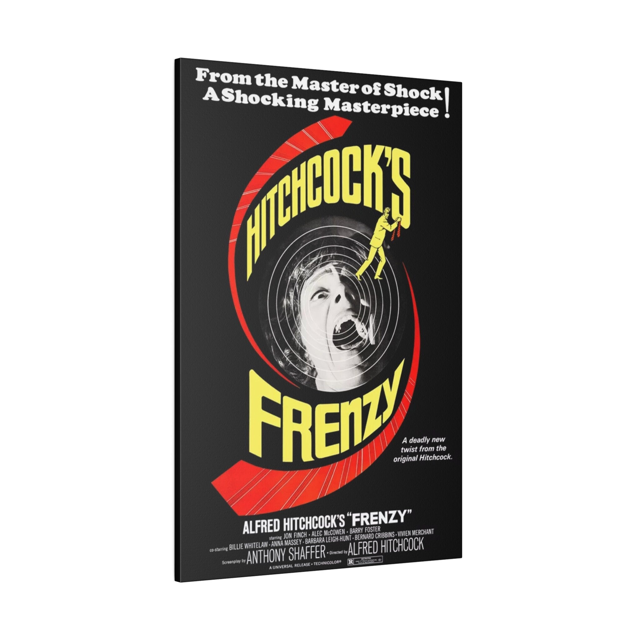 Alfred Hitchcock's Frenzy Movie Poster Custom Canvas Wall Print