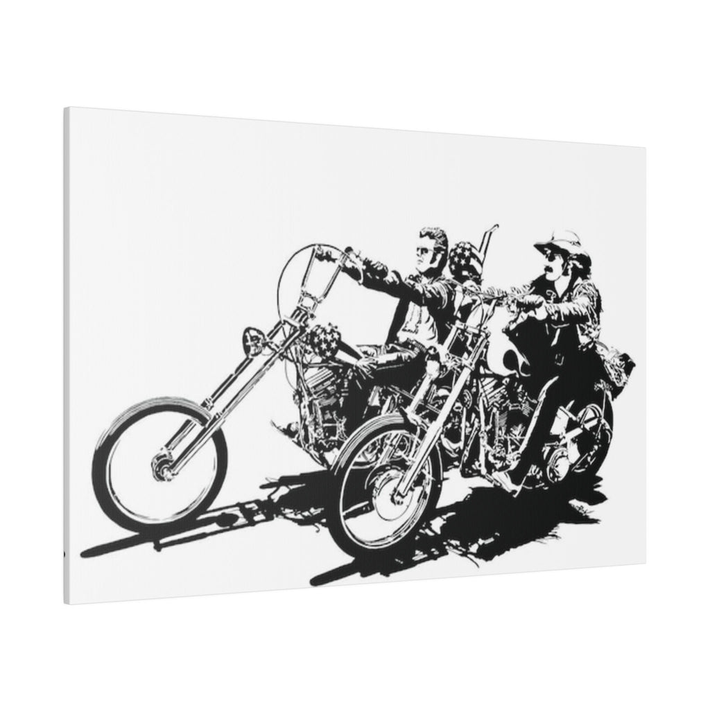 Easy Rider B/W Sketch Custom Canvas Wall Print