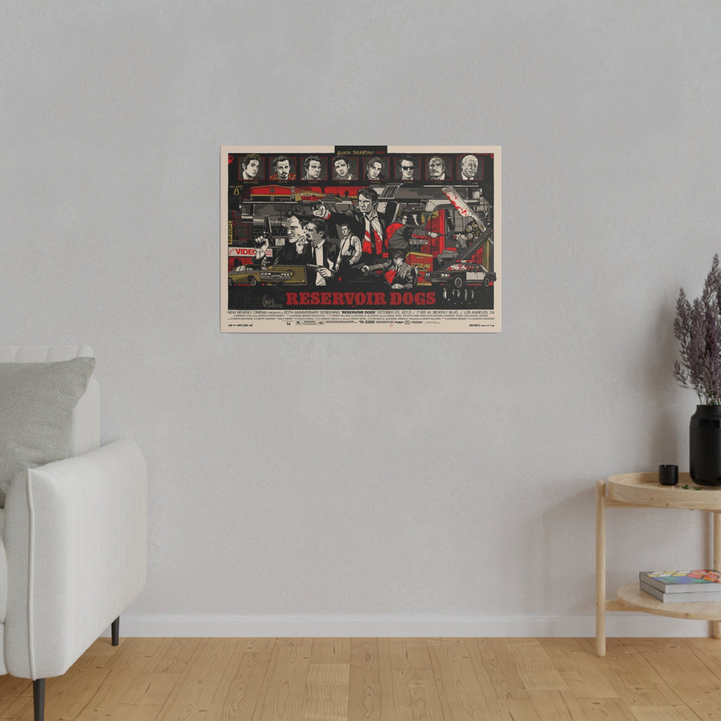 Reservoir Dogs Comic Book Style Movie Poster Custom Canvas Wall Print