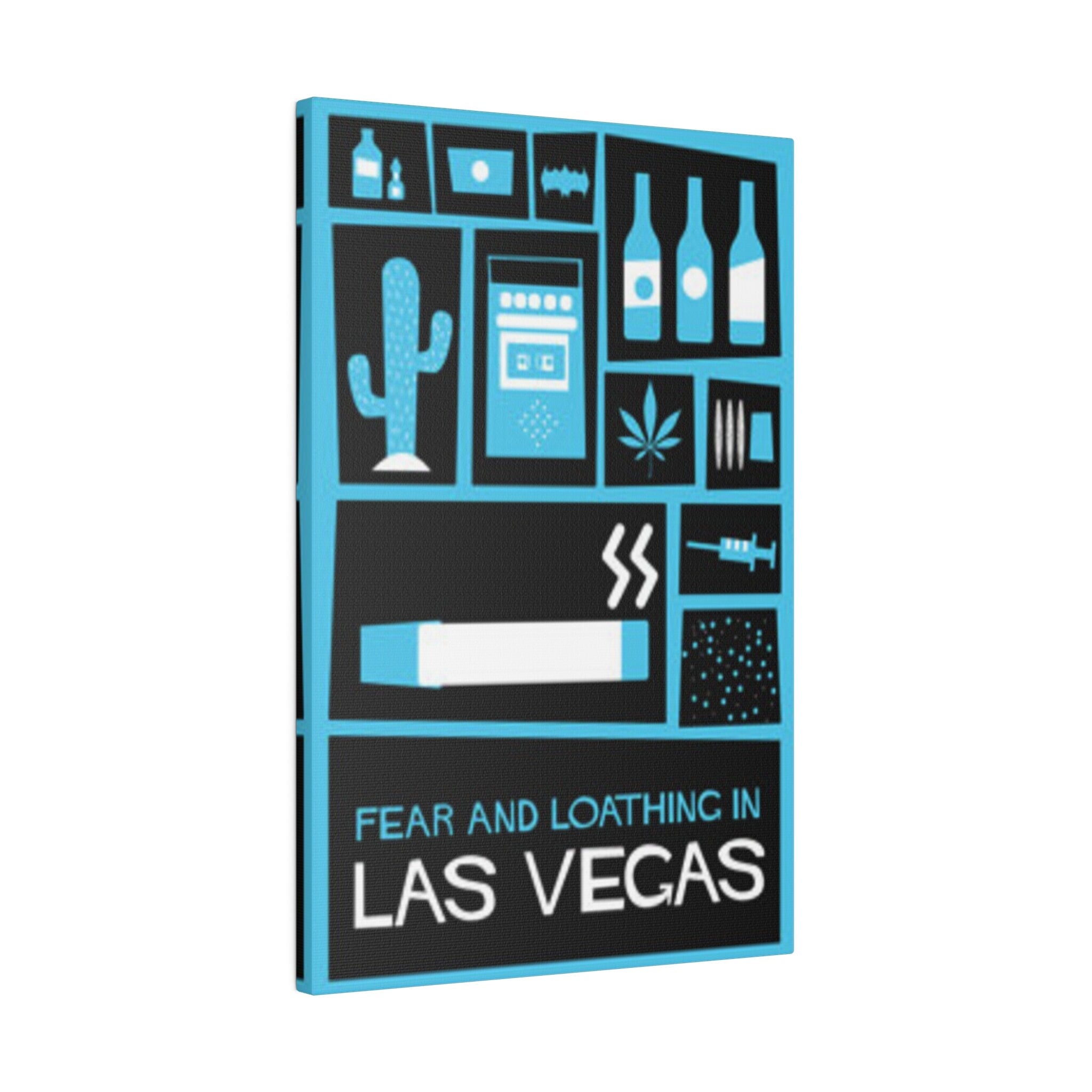 Fear and Loathing In Las Vegas Abstract Poster Custom Canvas Wall Print