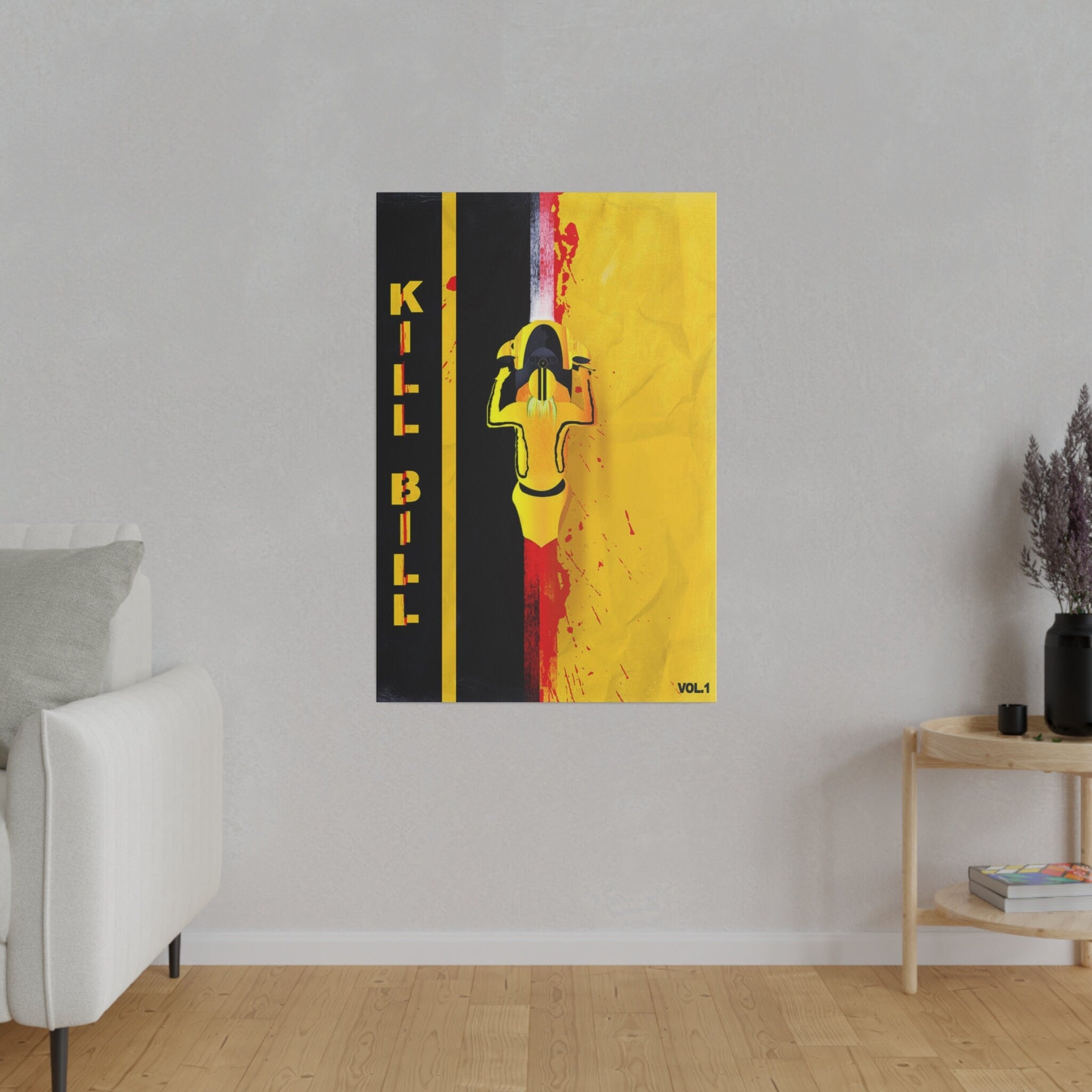 Kill Bill Abstract Art Custom Canvas Wall Print