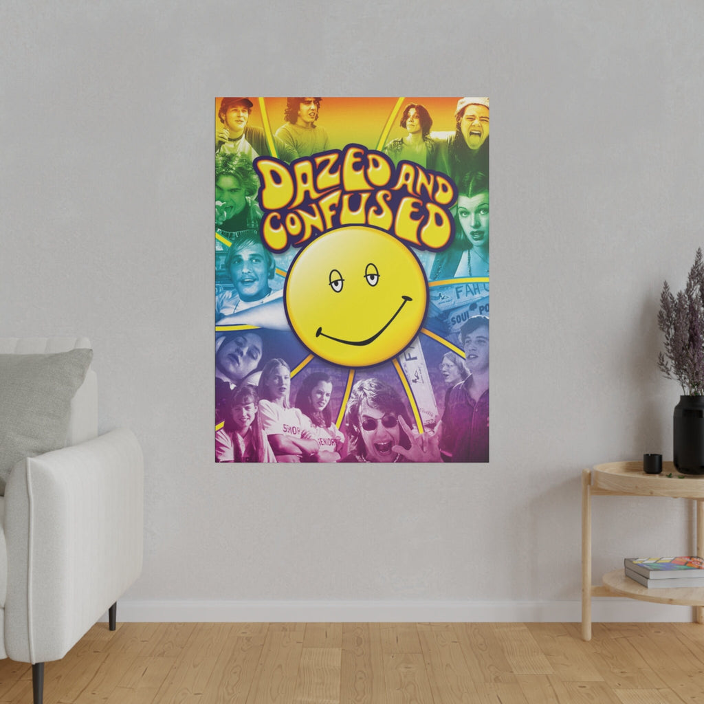 Dazed And Confused Rainbow Custom Canvas Wall Print
