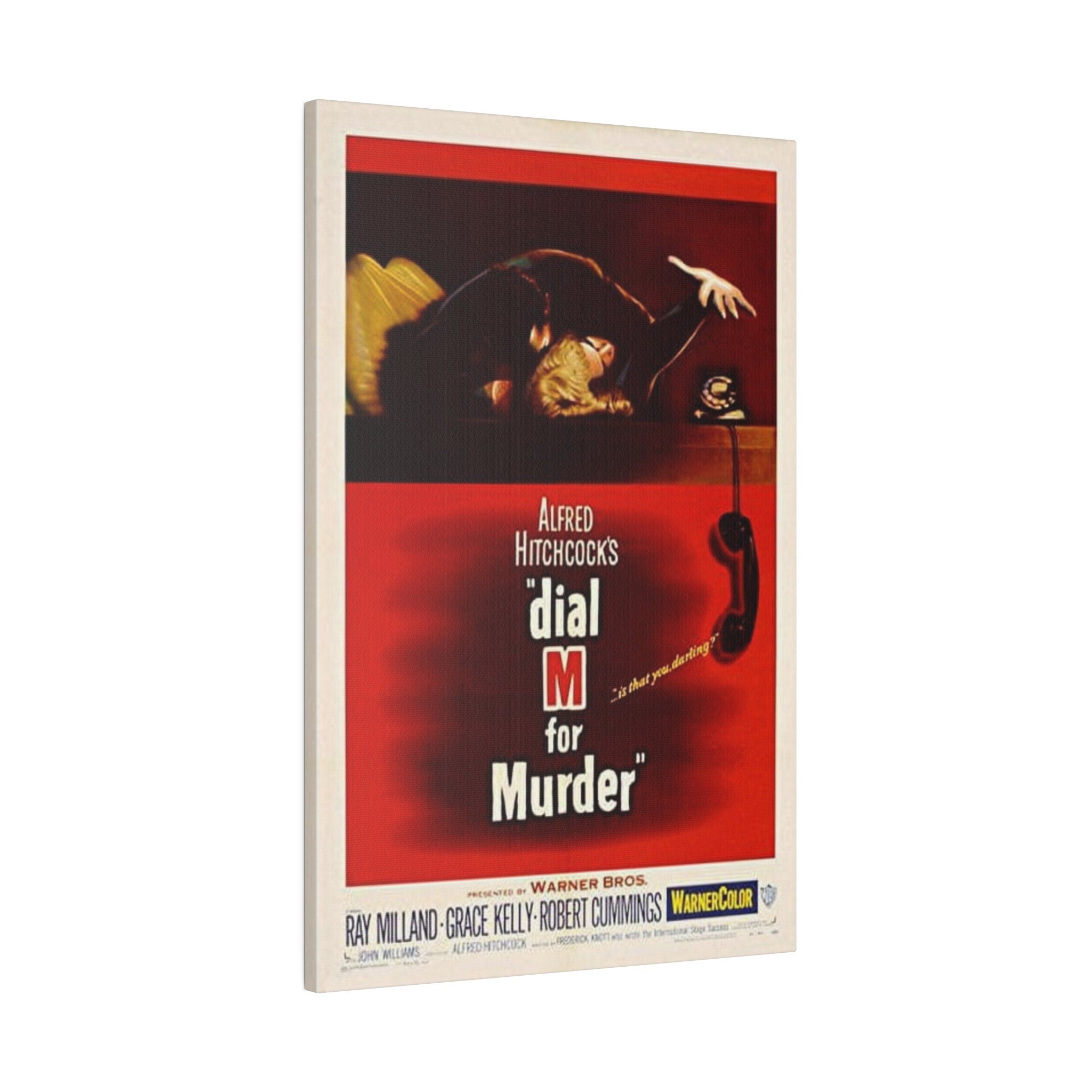 Alfred Hitchcock's Dial M For Murder Vintage Movie Poster Custom Canvas Wall Print