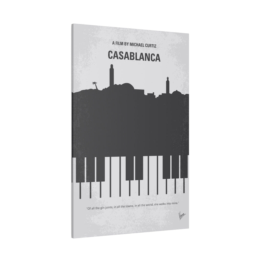 Casablanca Alternate Movie Poster Custom Canvas Wall Print