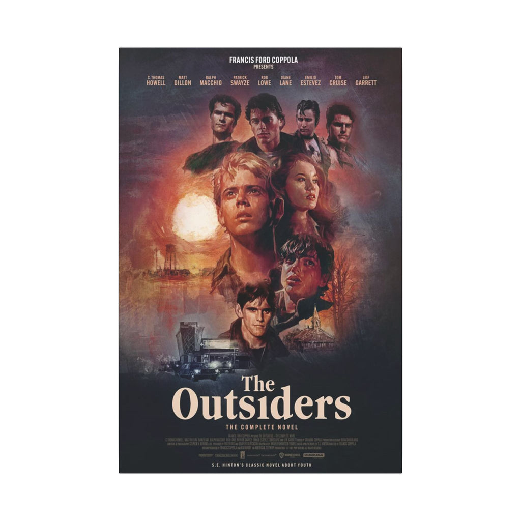 The Outsiders Movie Poster Custom Canvas Wall Print