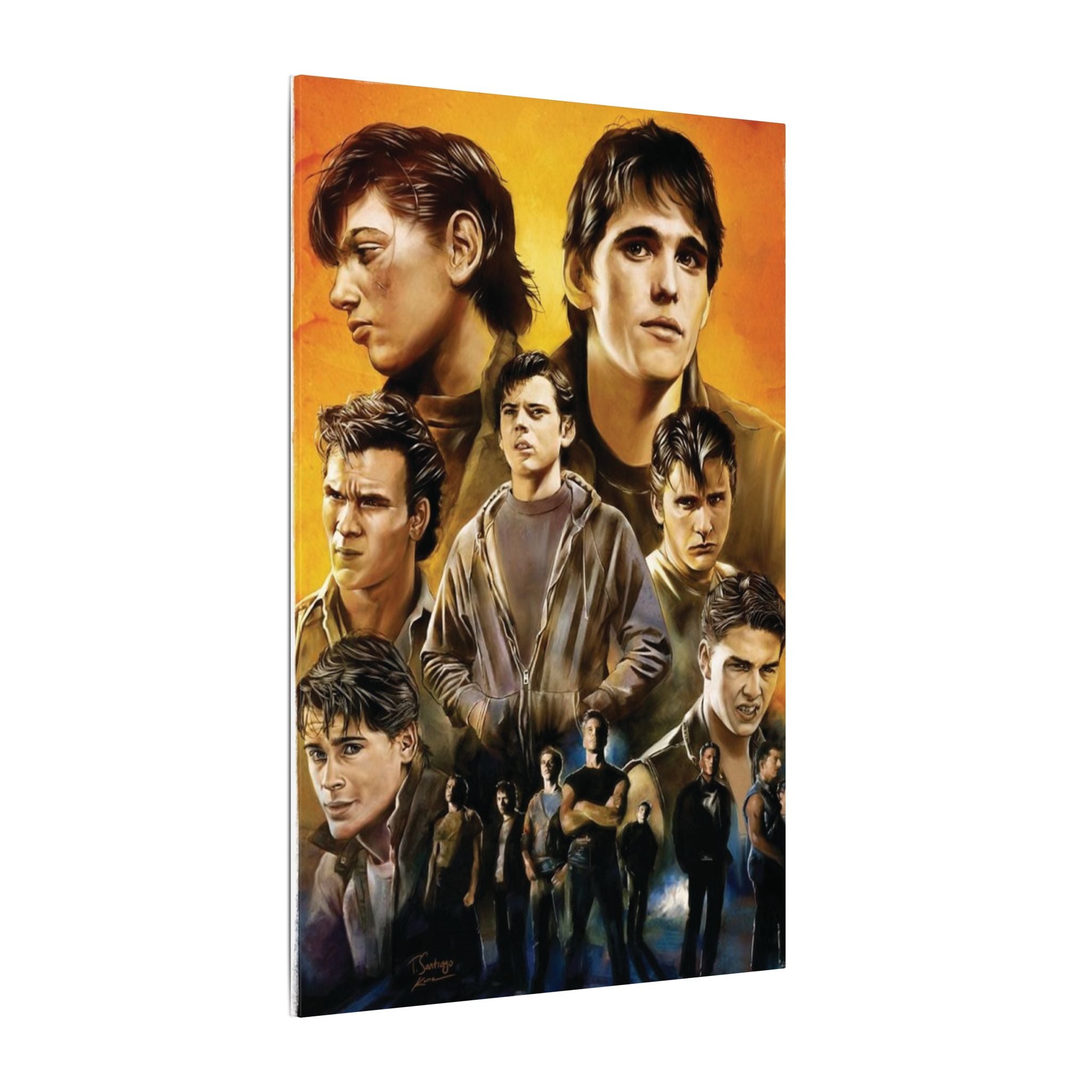 The Outsiders Greasers Portrait Canvas Wall Print
