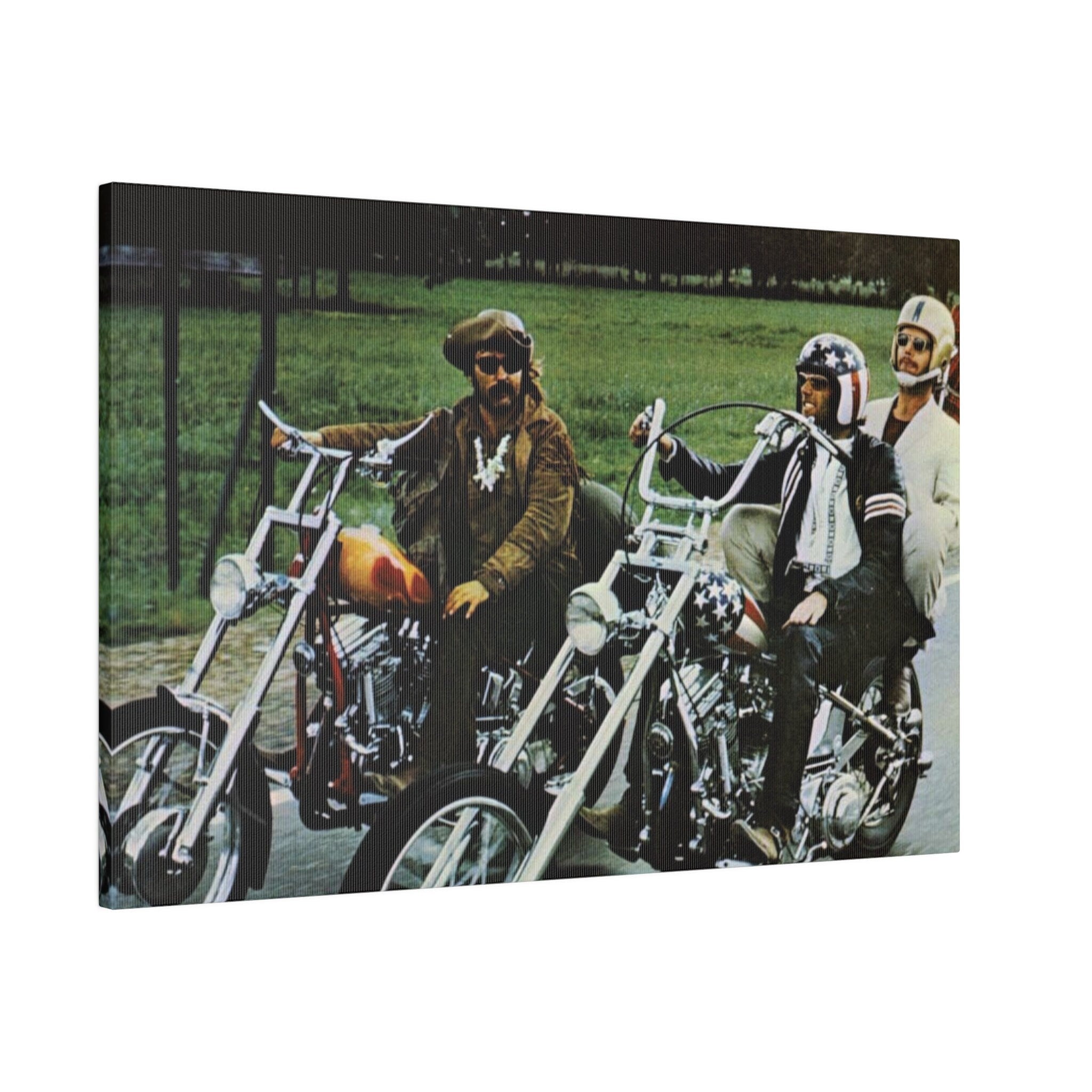 Easy Rider Cruising Color Photograph Custom Canvas Wall Print