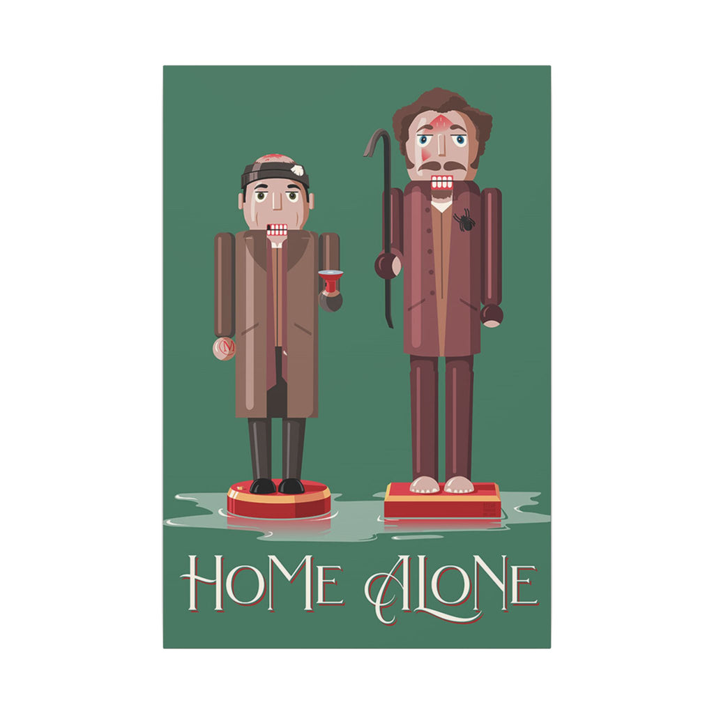 Home Alone Wet Bandits Nutcracker Custom Canvas Wall Print
