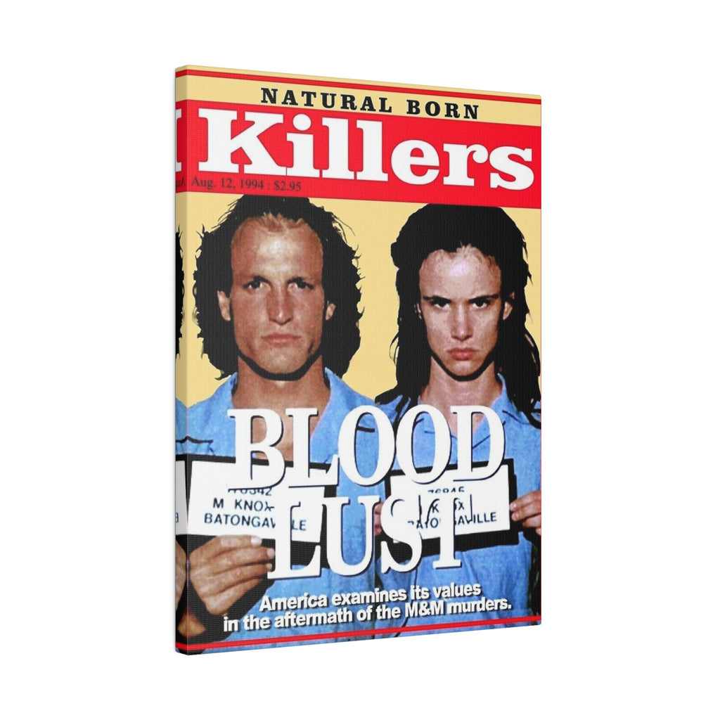 Natural Born Killers Magazine Cover Custom Canvas Wall Print