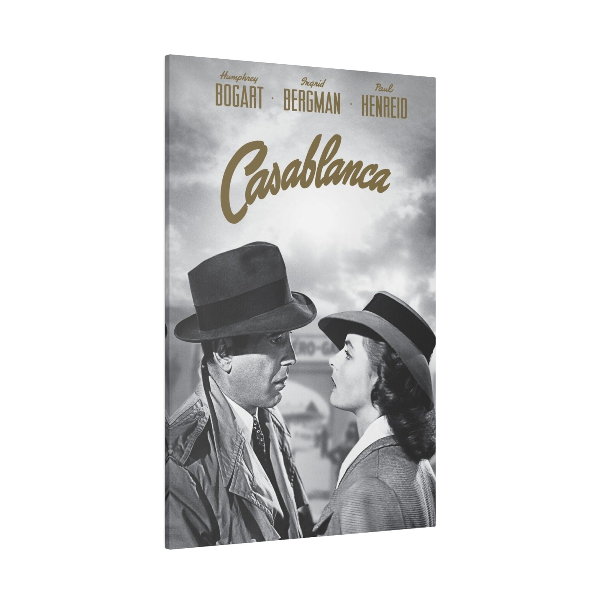 Casablanca Movie Poster Custom Canvas Wall Print