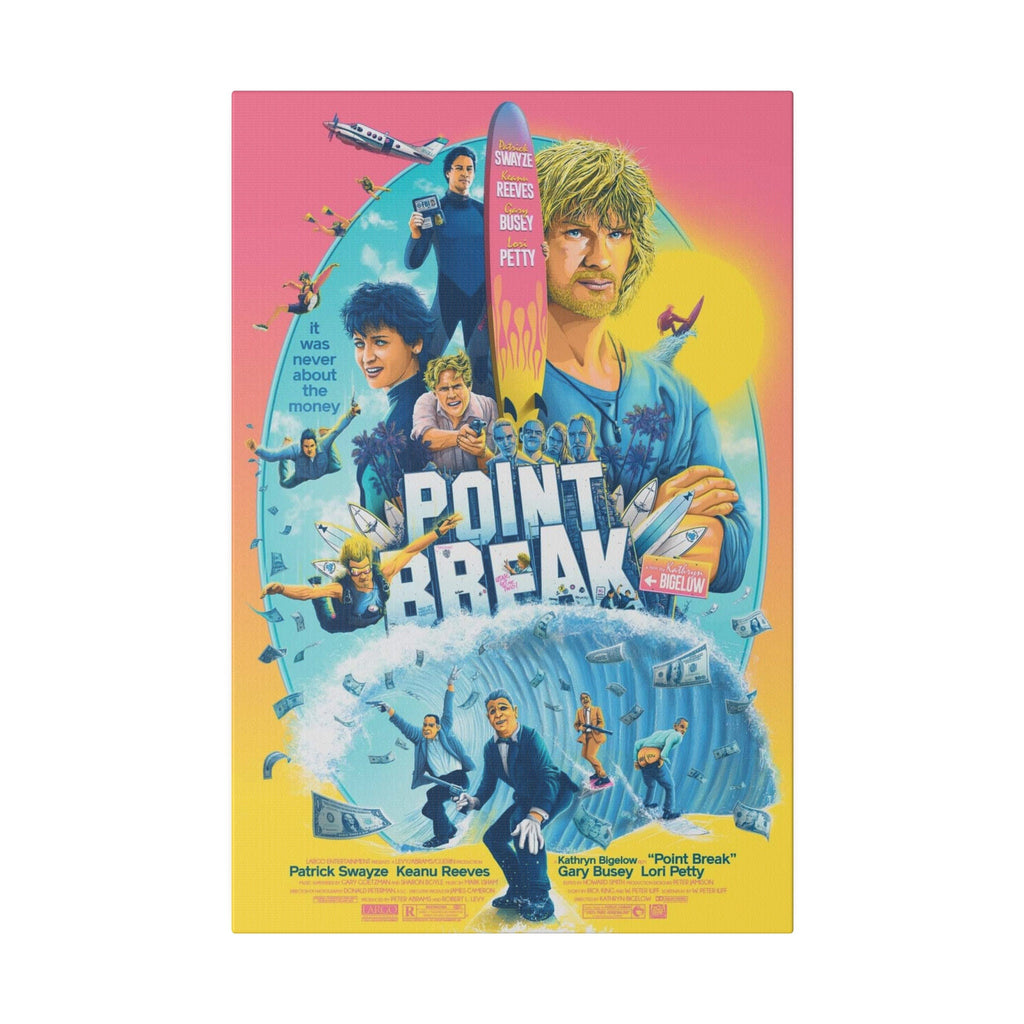 Point Break Gnarly Movie Poster Custom Canvas Wall Print