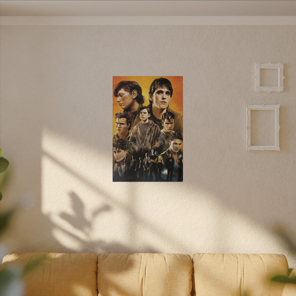The Outsiders Greasers Portrait Canvas Wall Print