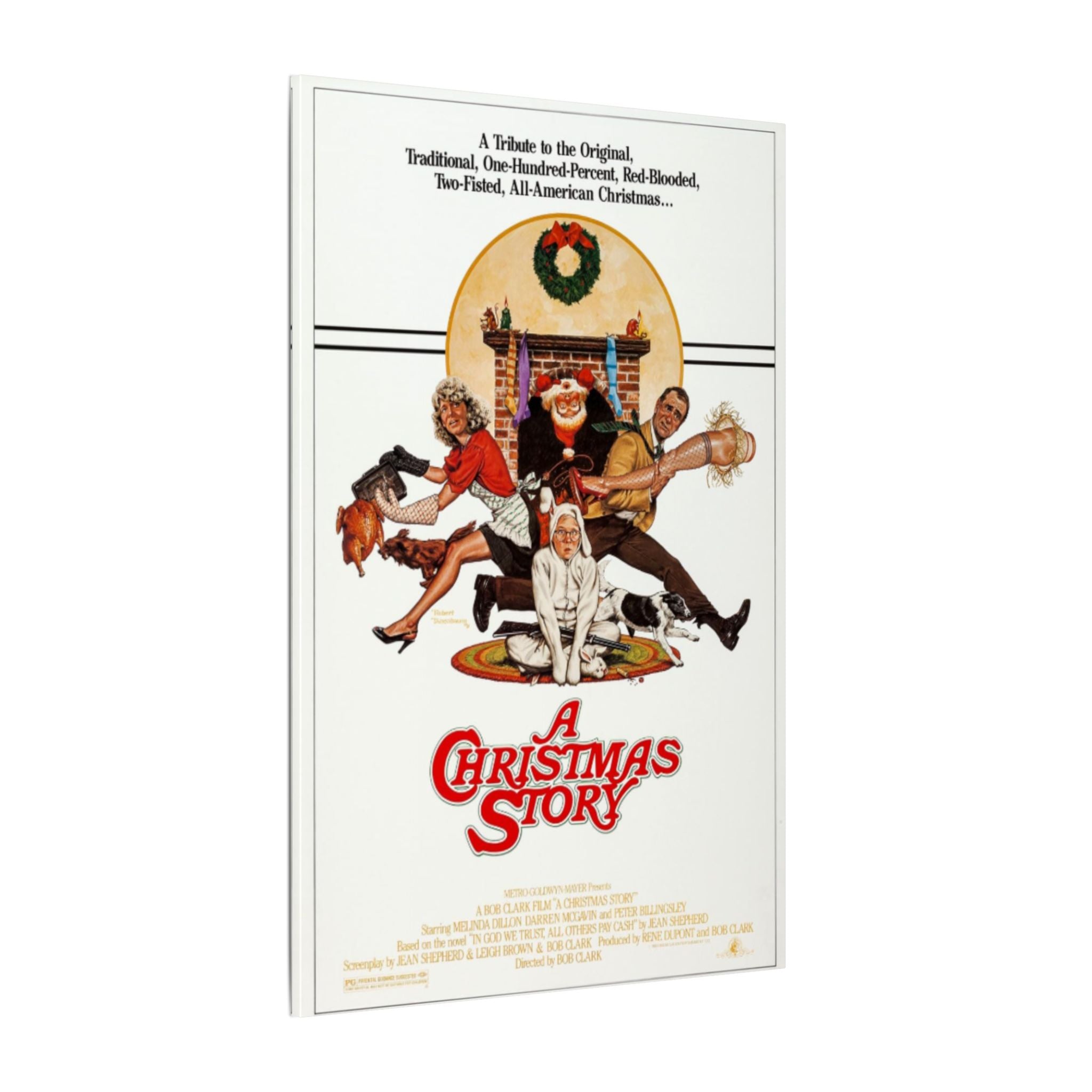 A Christmas Story Classic Vintage Poster Custom Canvas Wall Print