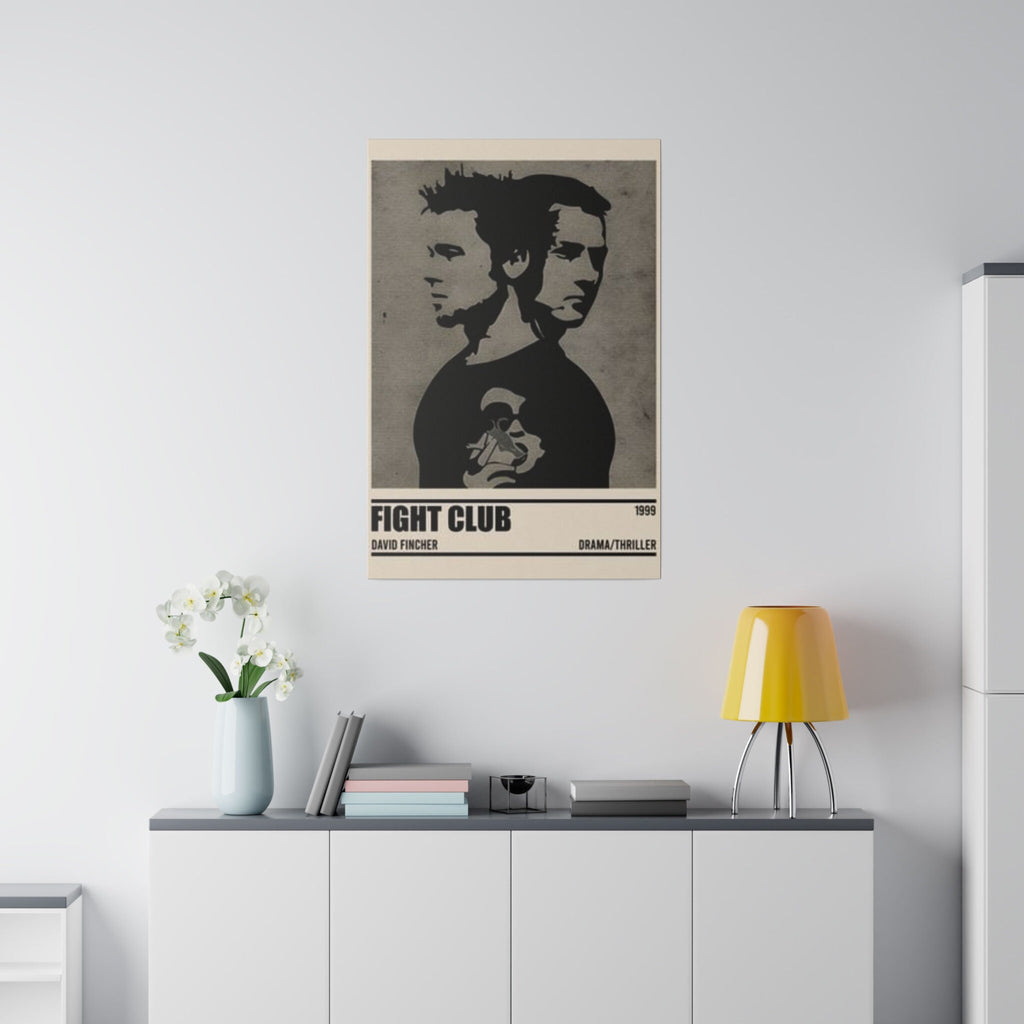 Fight Club Minimalist Movie Poster Custom Canvas Wall Print