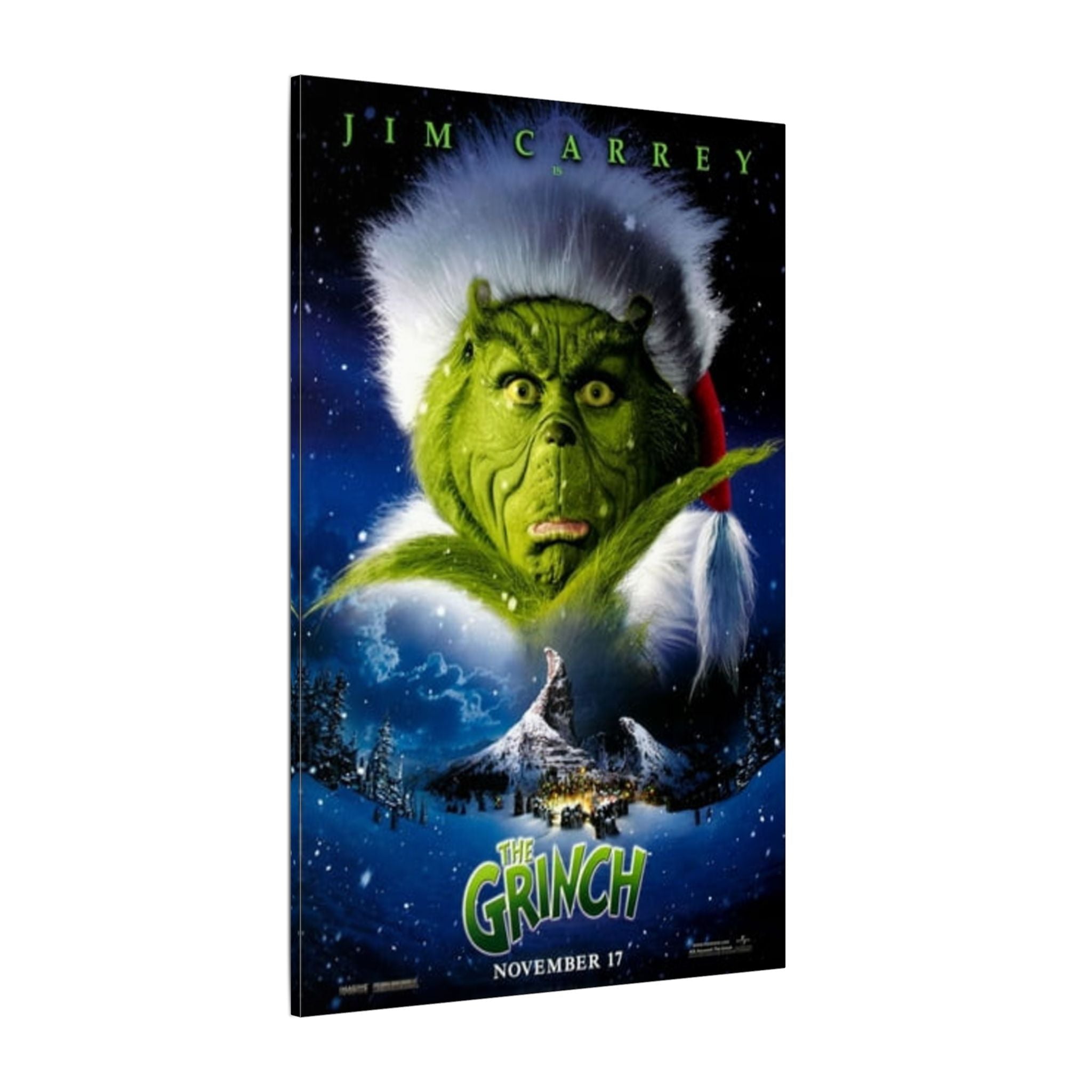 The Grinch Movie Poster Custom Canvas Wall Print