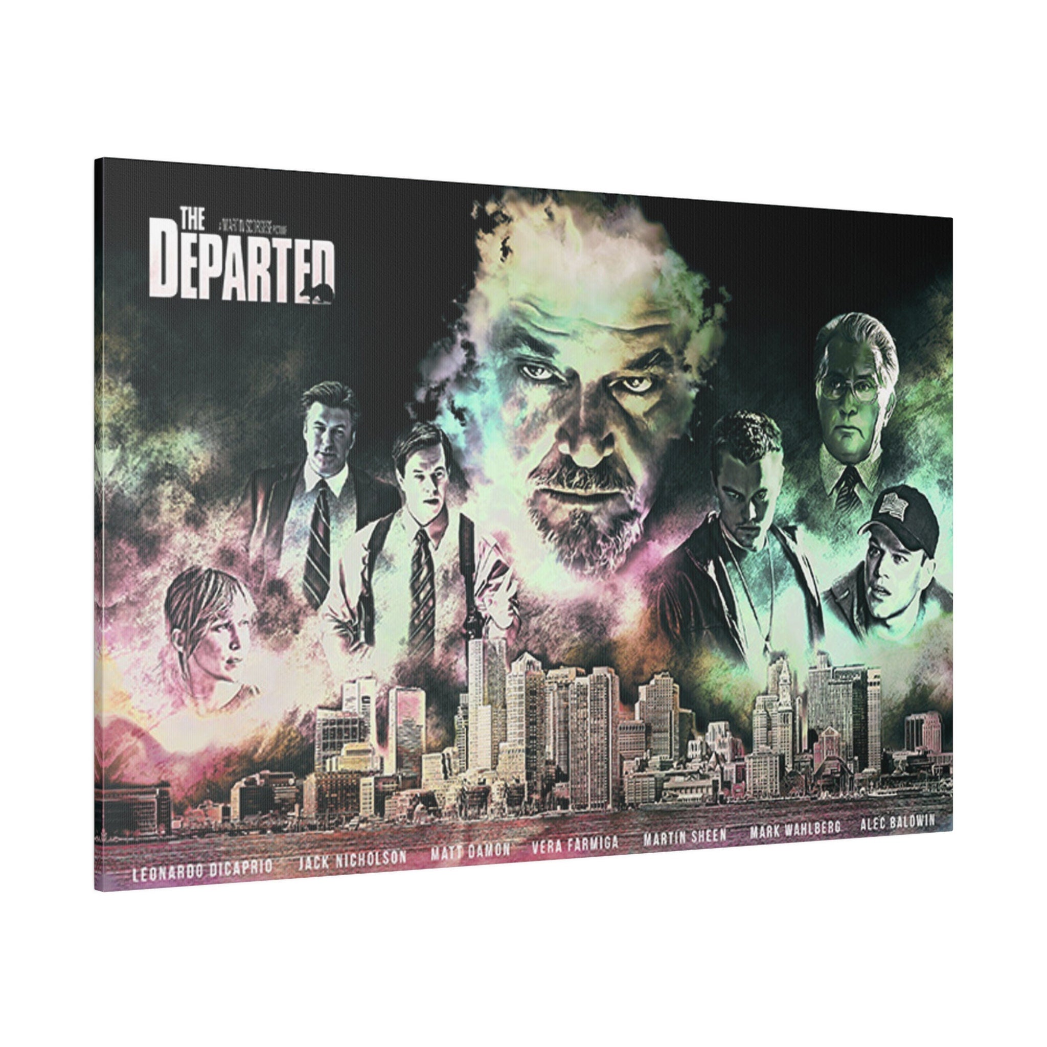 The Departed Abstract Movie Poster Custom Canvas Wall Print