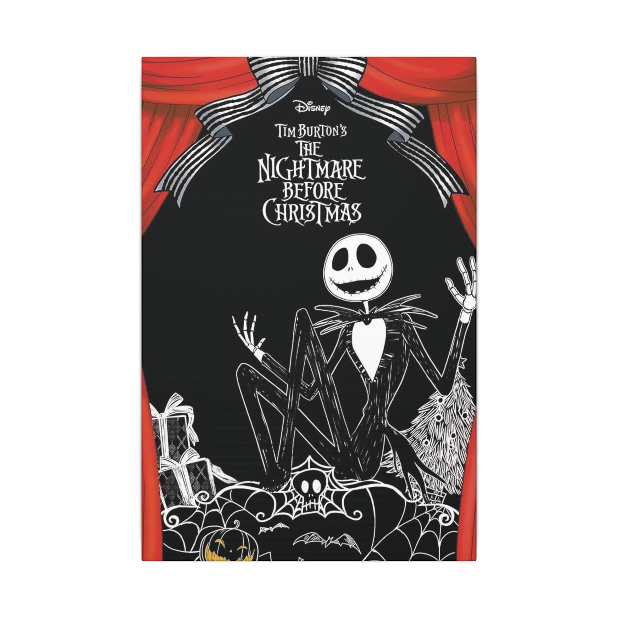 The Nightmare Before Christmas Curtain Edition Canvas Wall Print