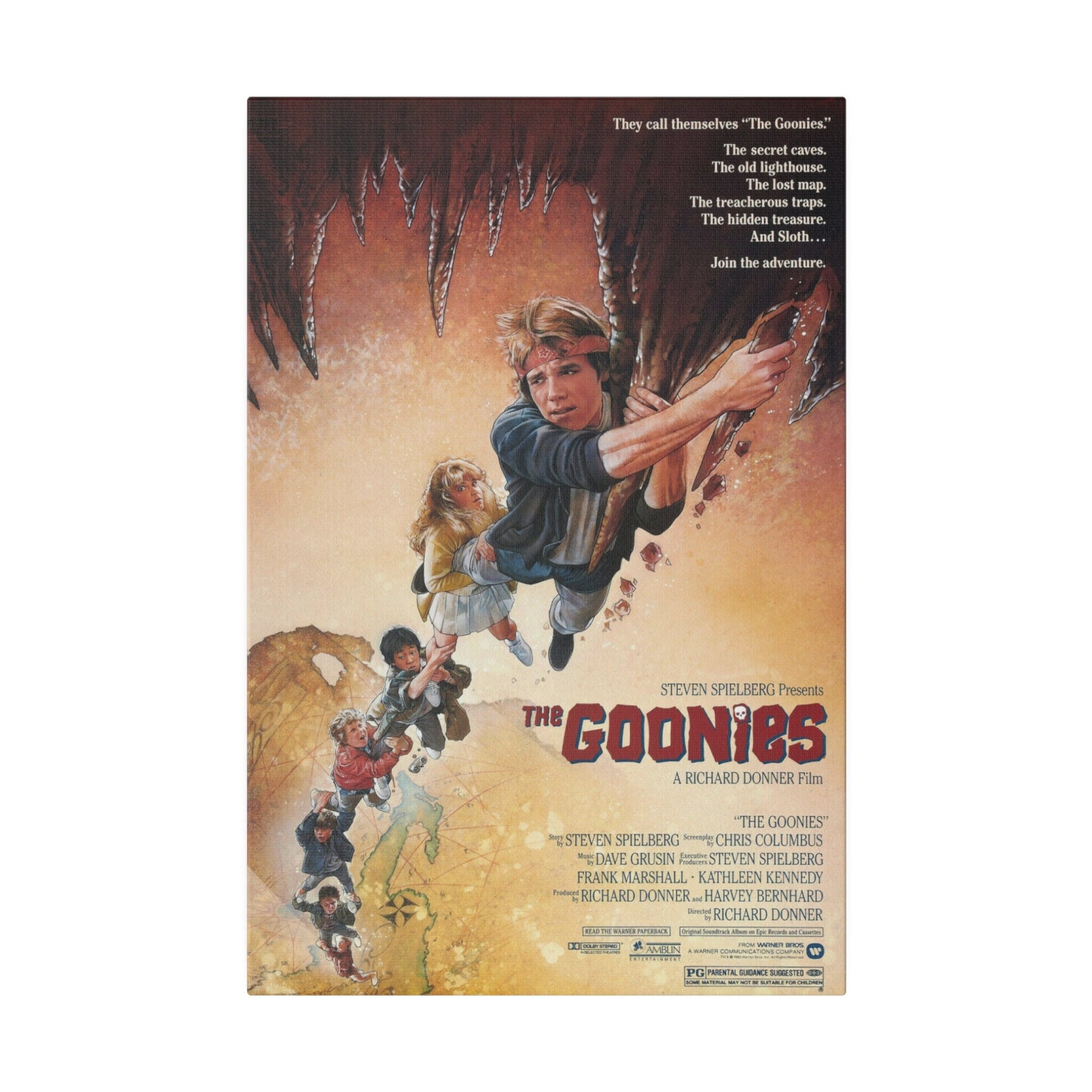 The Goonies Movie Poster Custom Canvas Wall Print
