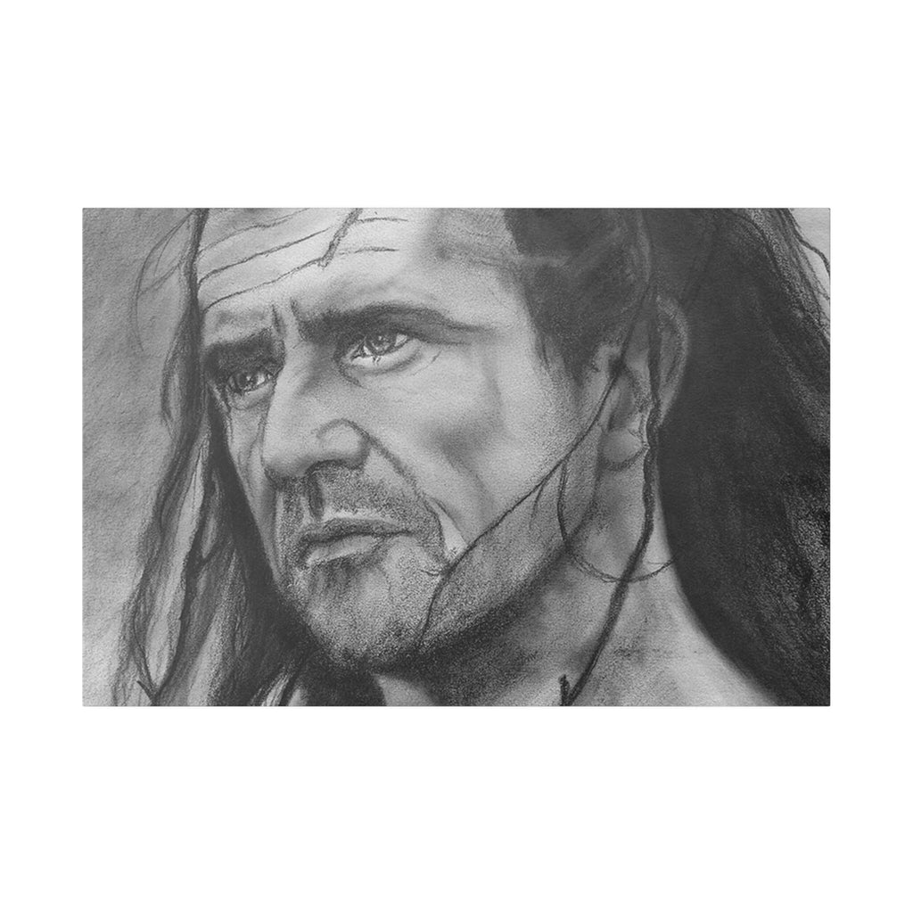 Braveheart William Wallace Sketch Custom Canvas Wall Print