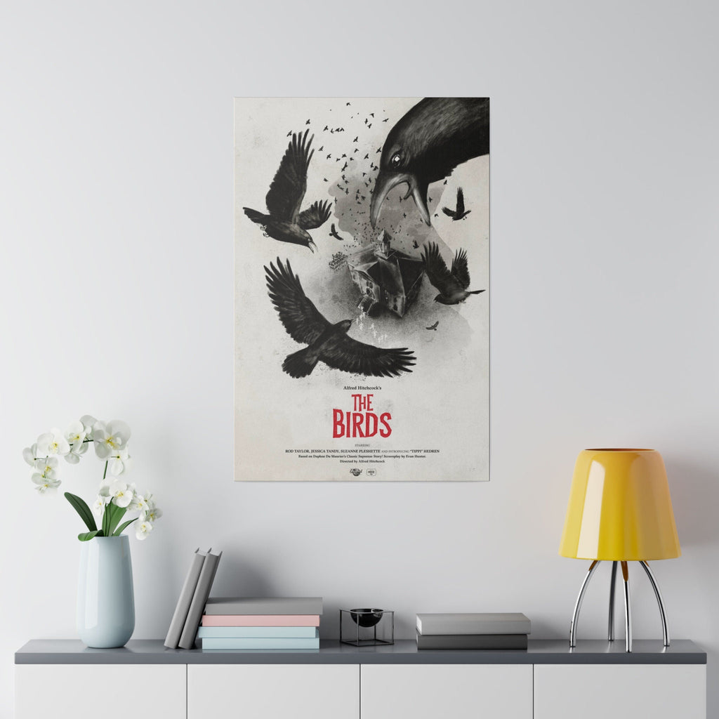 Alfred Hitchcock's The Birds Movie Poster Custom Canvas Wall Print