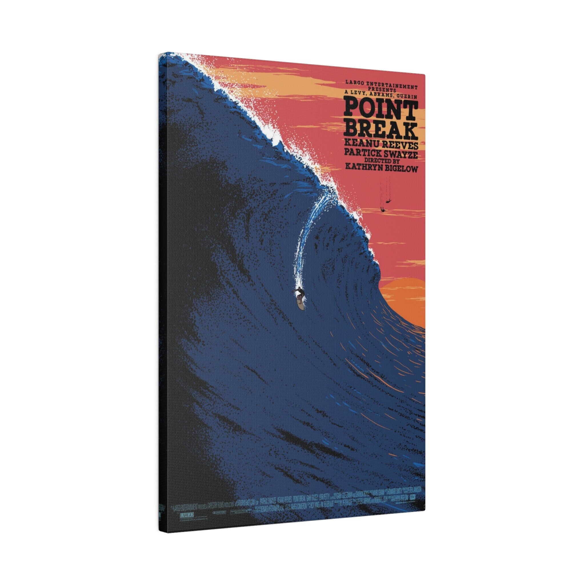 Point Break Big Wave Custom Canvas Wall Print