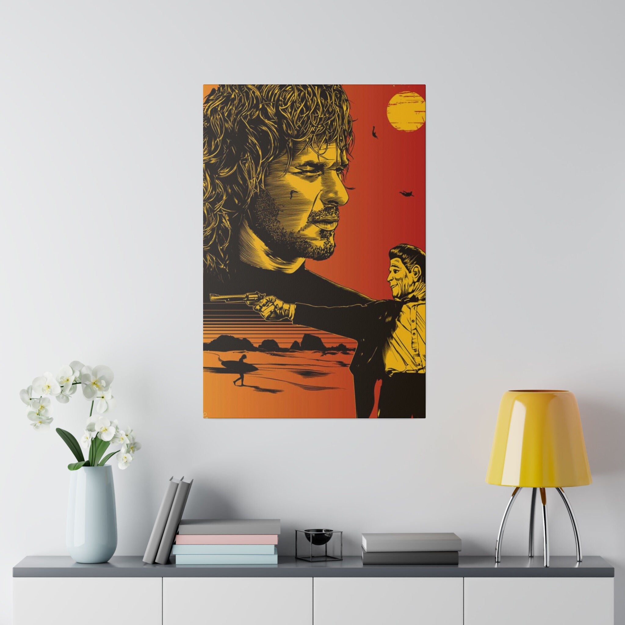 Point Break Bodhi Sunset Custom Canvas Wall Print