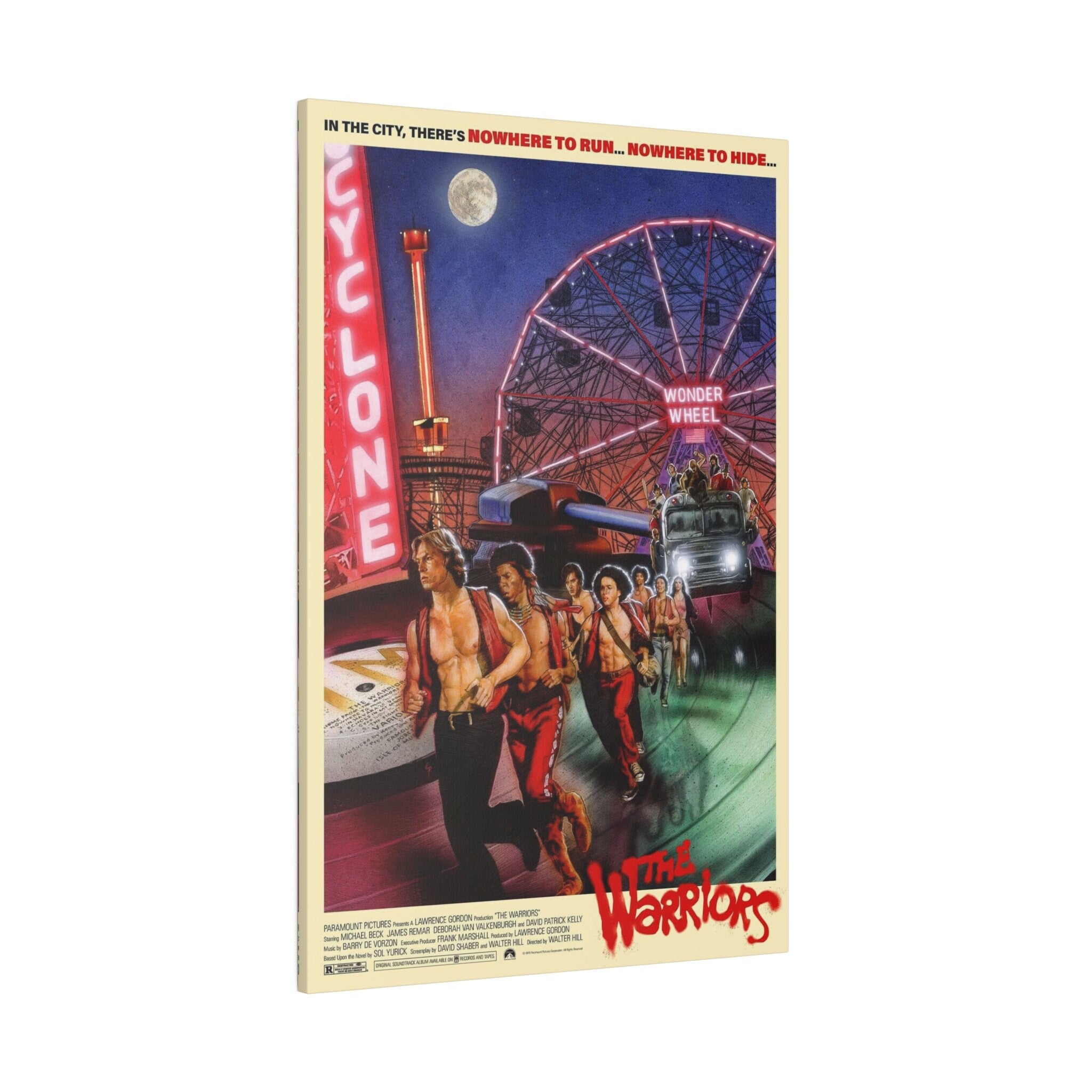 The Warriors Vintage Movie Poster Custom Canvas Wall Print