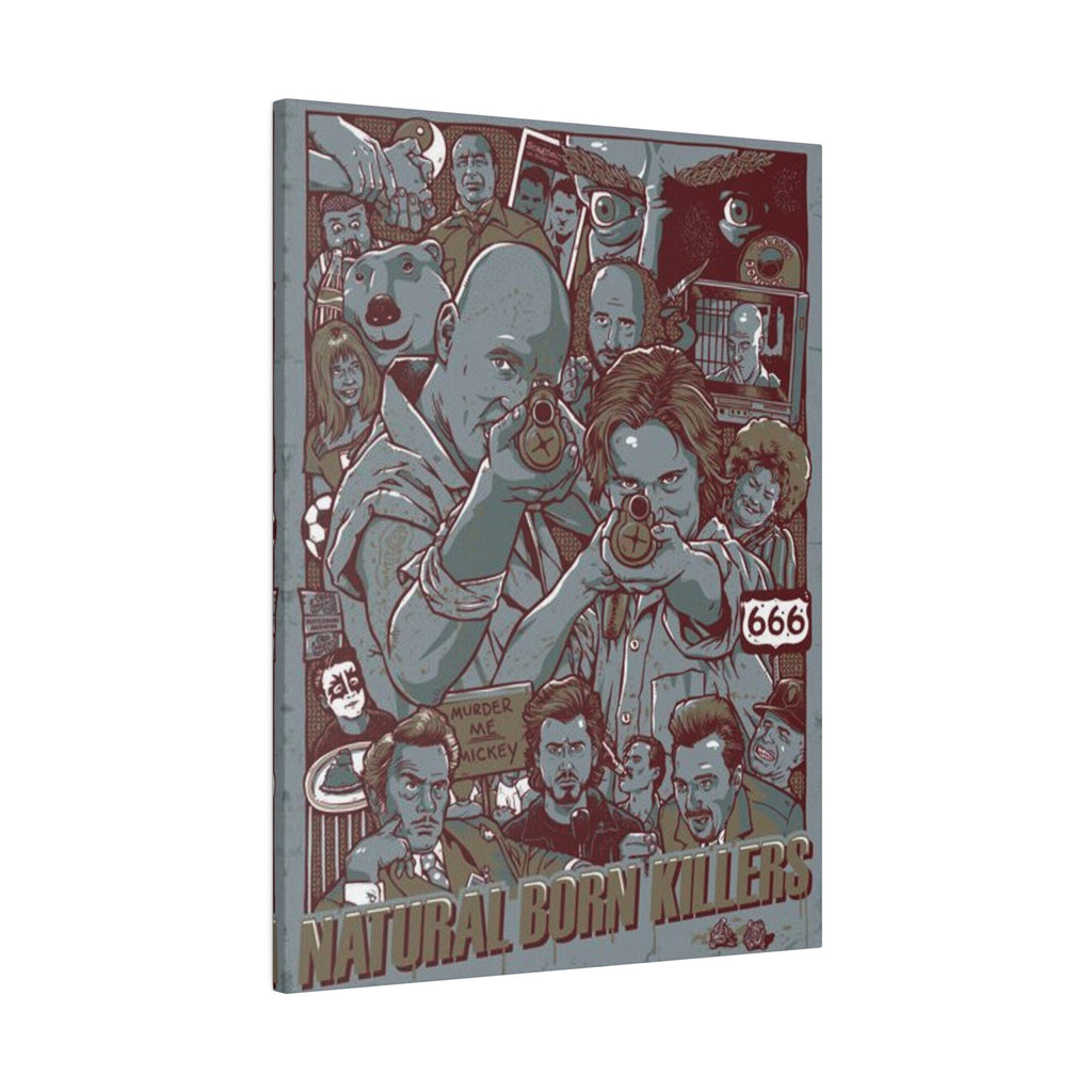 Natural Born Killers Animated Custom Canvas Wall Print