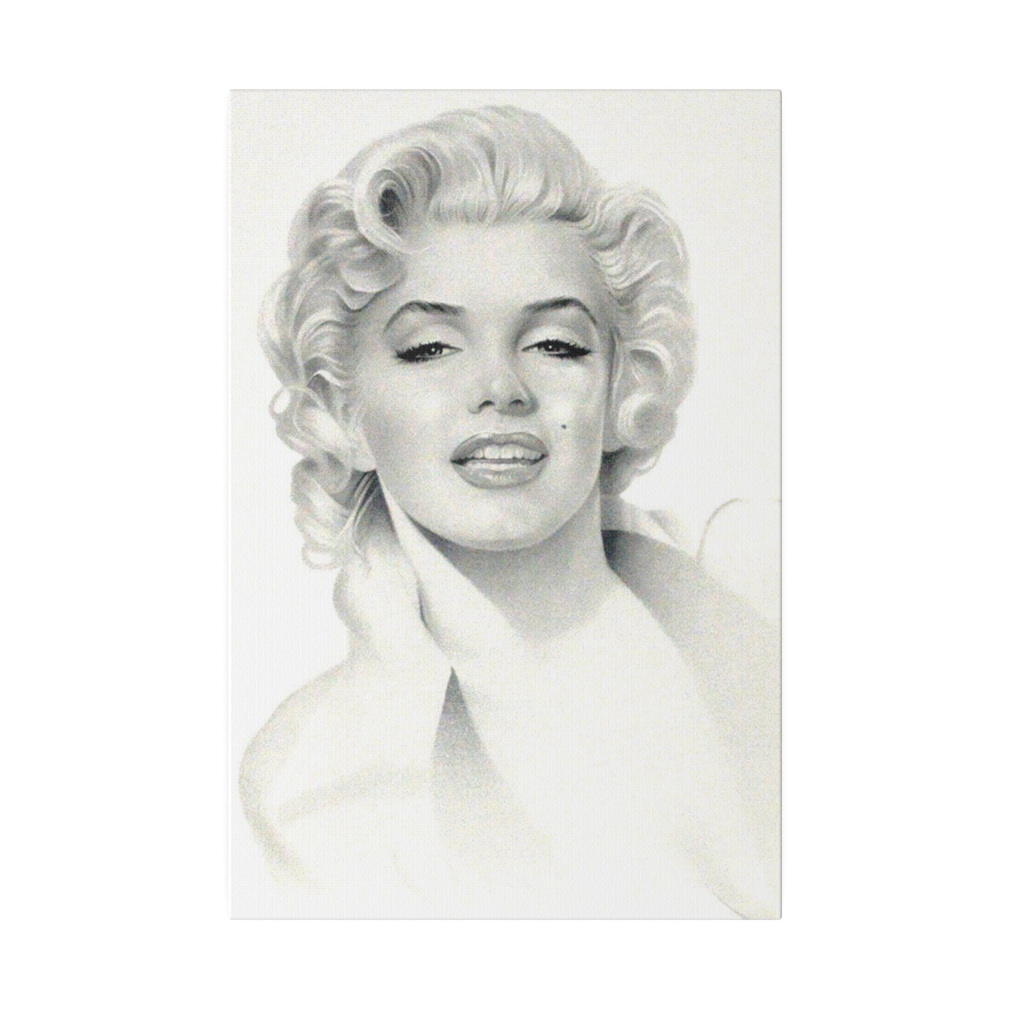 Marilyn Monroe Art Sketch Custom Canvas Wall Print