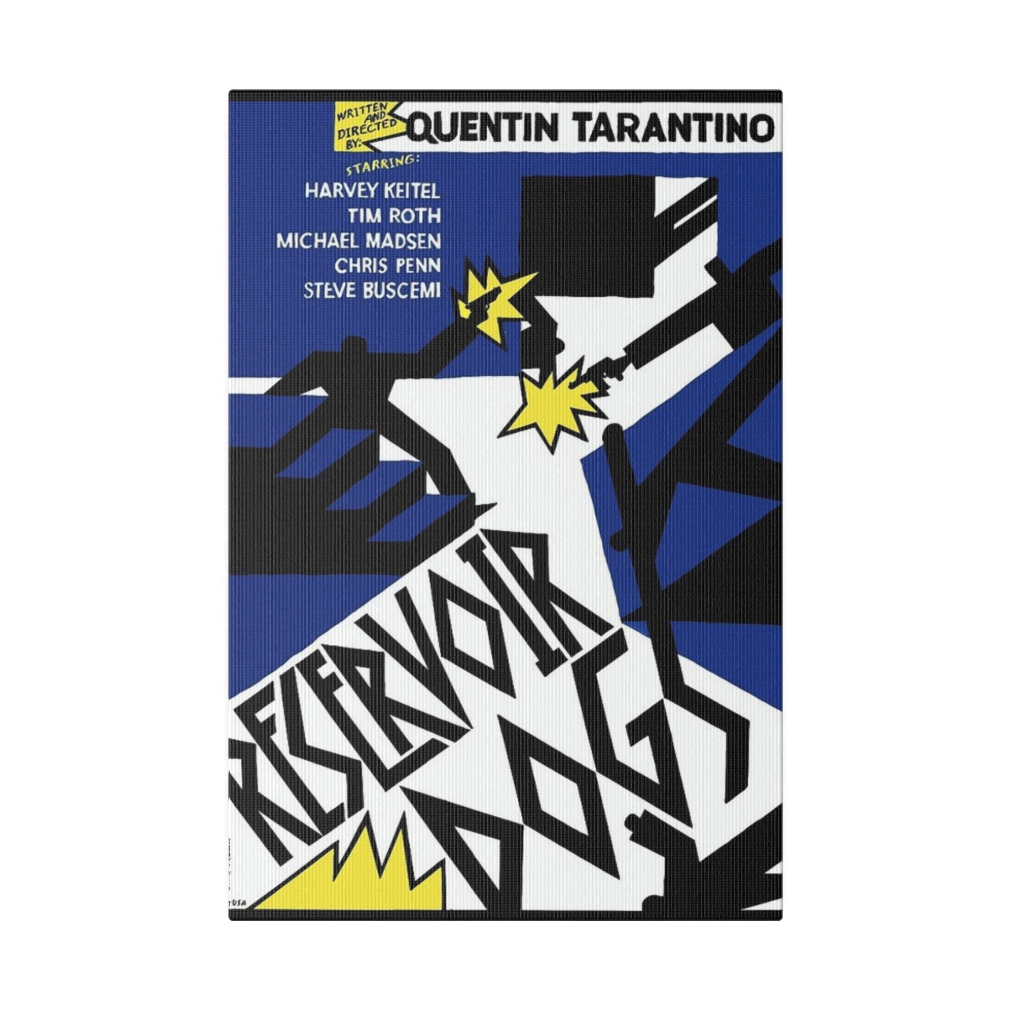 Reservoir Dogs Abstract Movie Poster Custom Canvas Wall Print