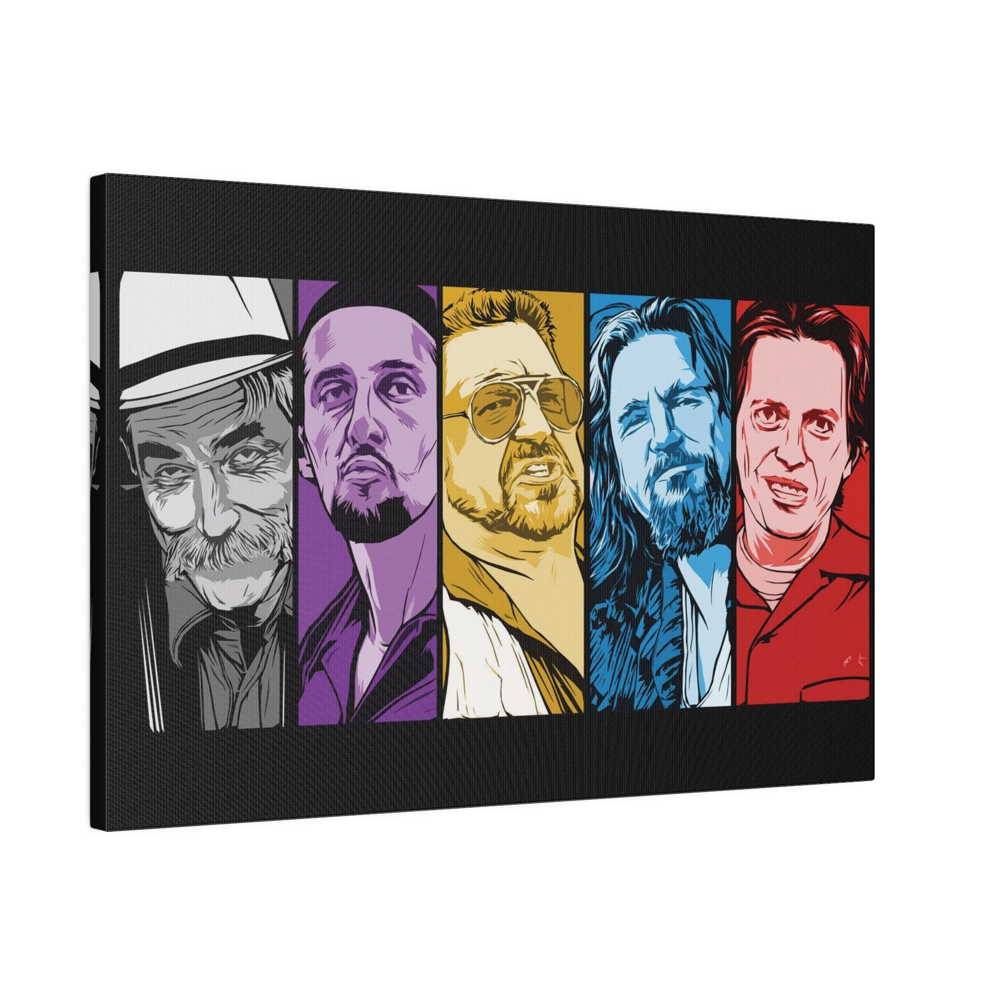 The Big Lebowski Faces Custom Canvas Wall Print