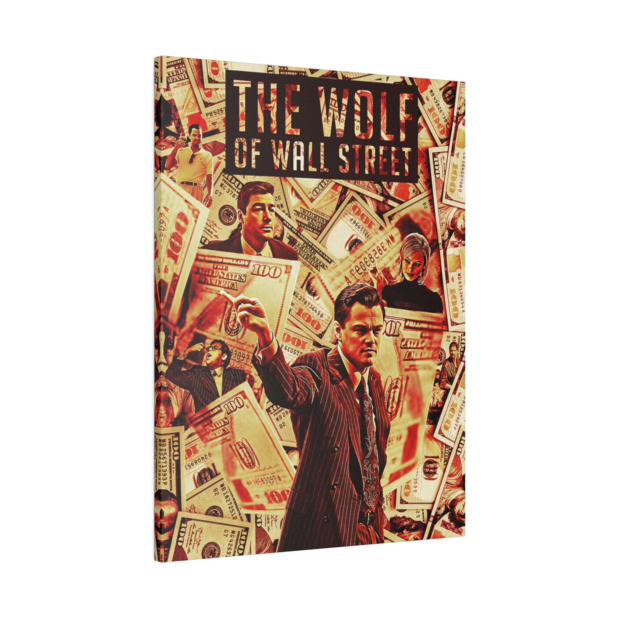 The Wolf Of Wall Street Jordan Belfort Abstract  Custom Canvas Wall Print