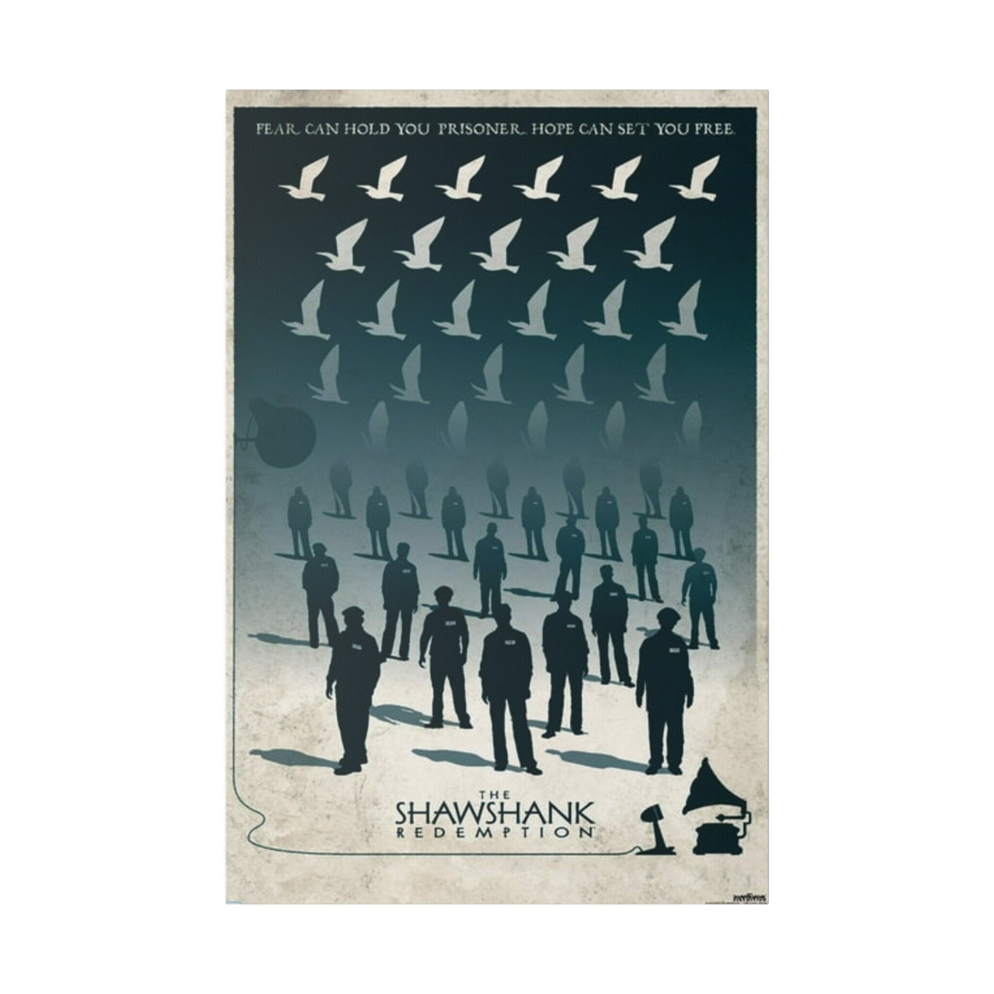 The Shawshank Redemption Abstract Movie Poster Custom Canvas Wall Print