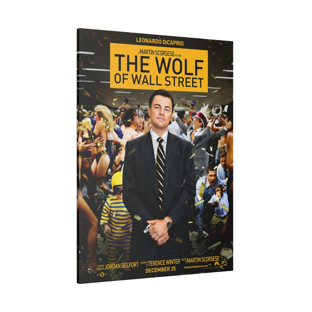 The Wolf Of Wall Street Movie Poster Custom Canvas Wall Print
