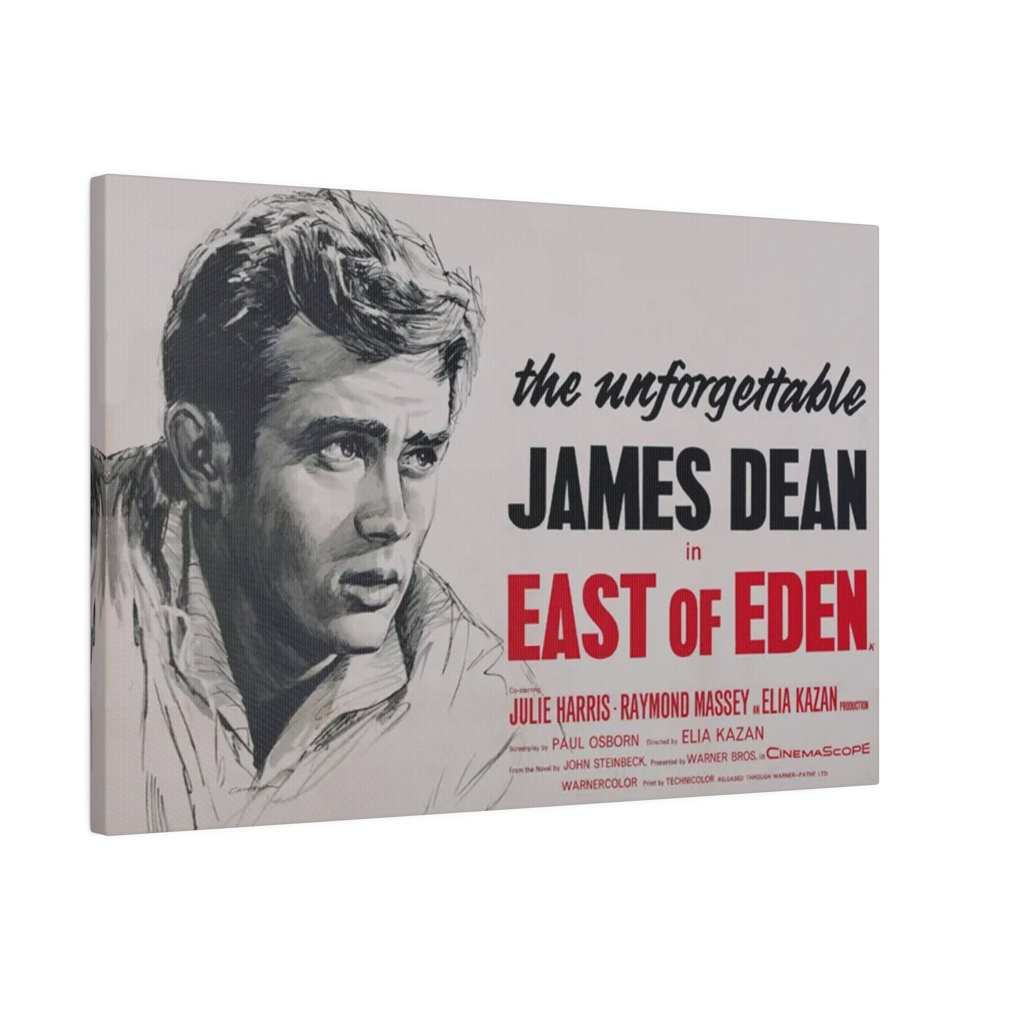 James Dean East Of Eden Custom Canvas Wall Print