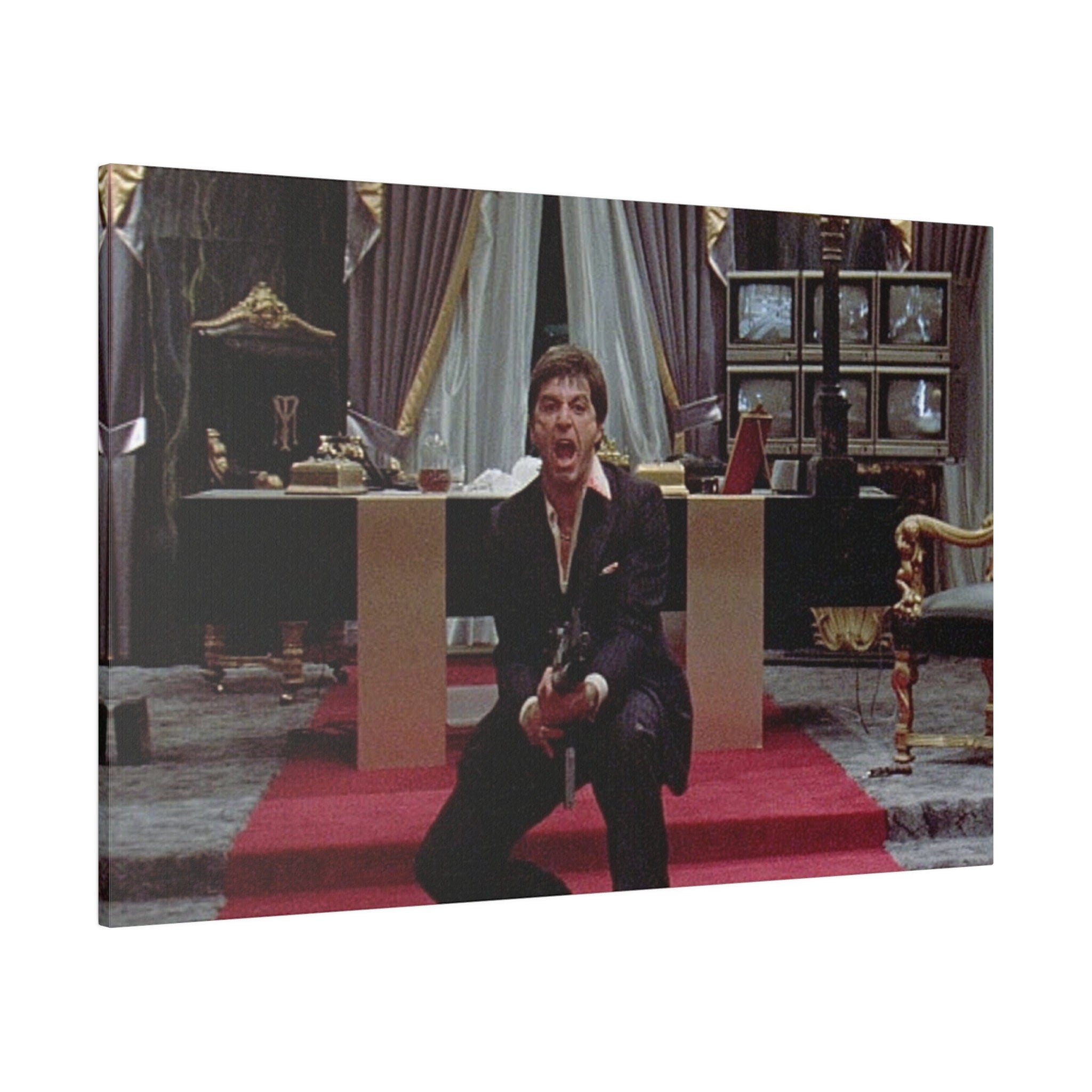 Scarface Little Friend Custom Canvas Wall Print