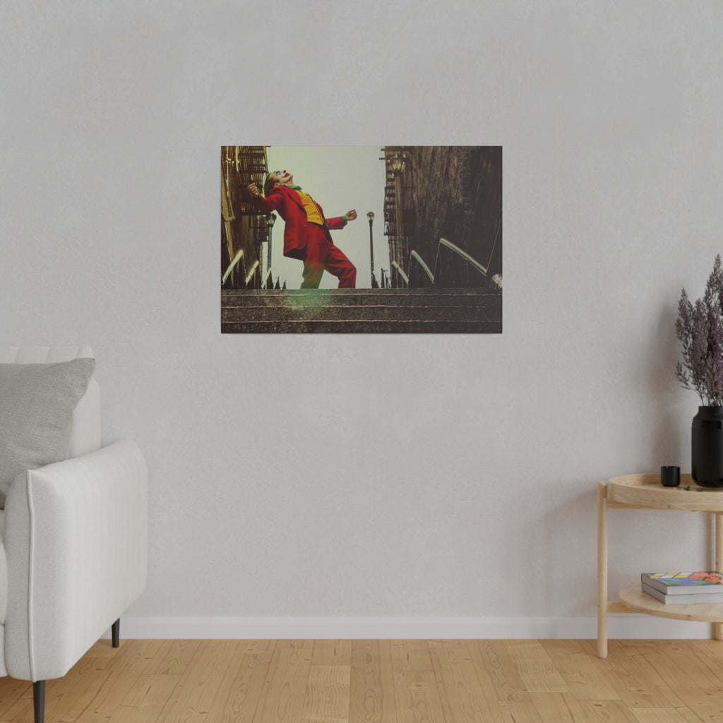 Joker Stairs Scene Custom Canvas Wall Print