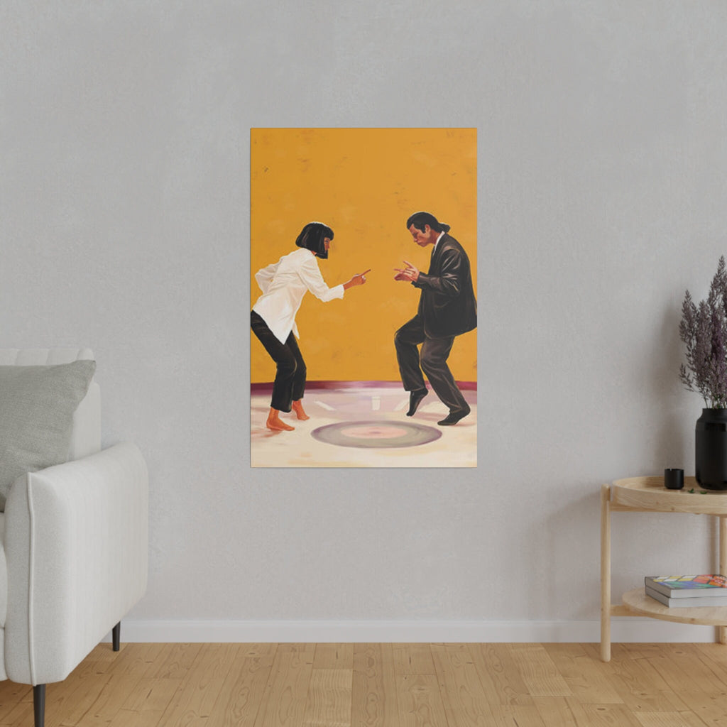 Pulp Fiction Dance Custom Canvas Wall Print