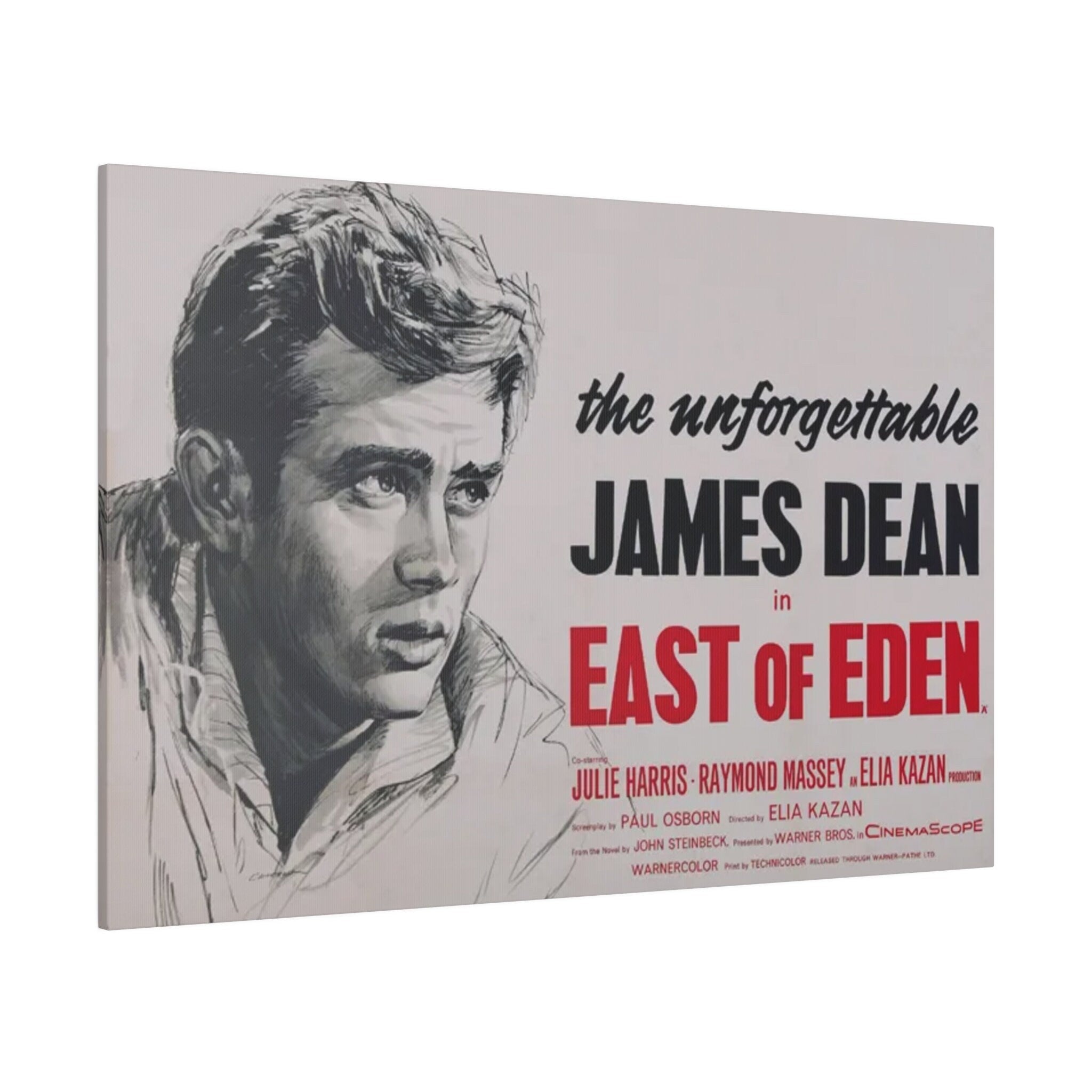 James Dean East Of Eden Custom Canvas Wall Print