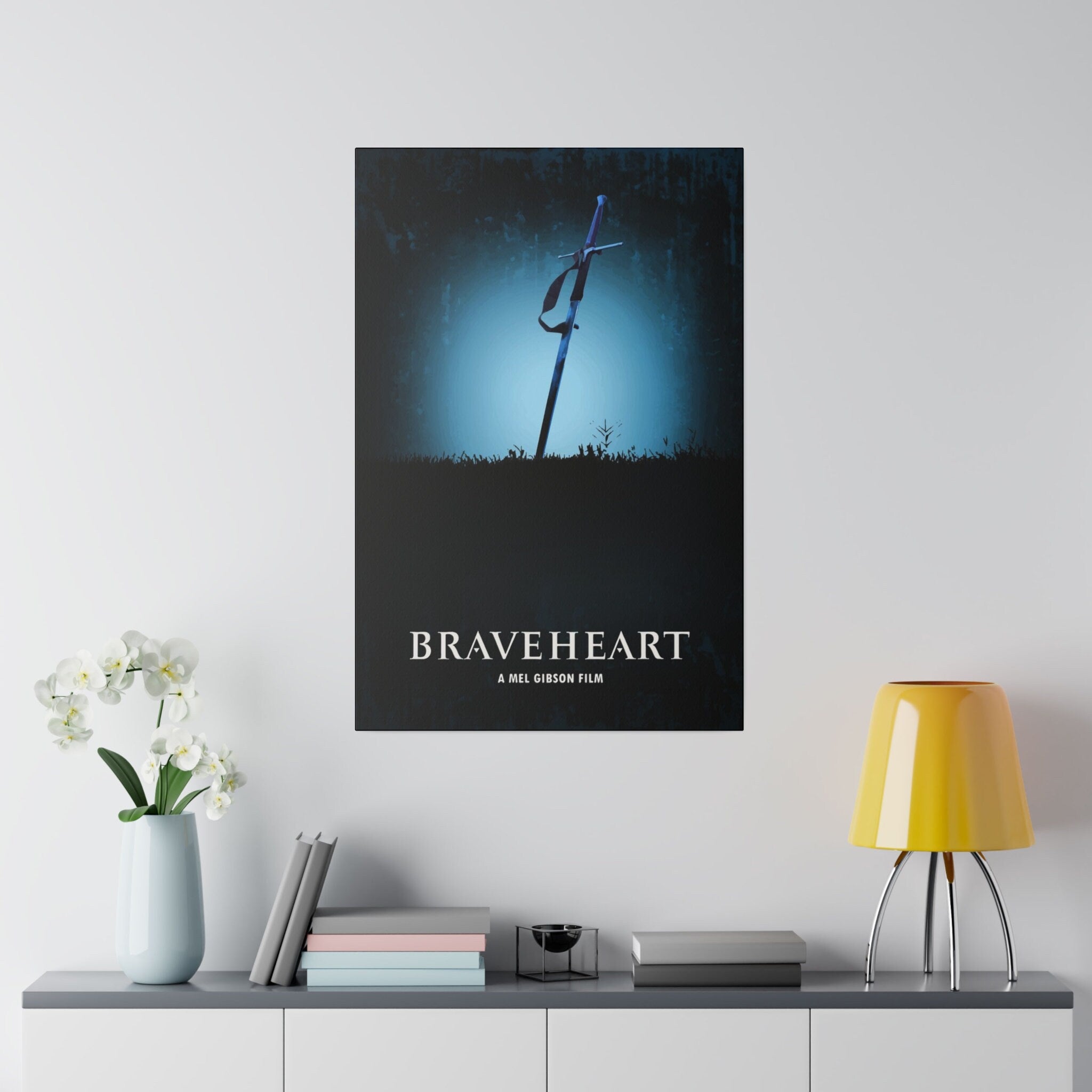 Braveheart Sword Custom Canvas Wall Print