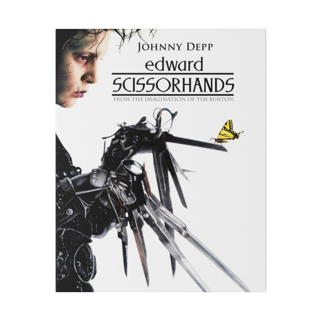 Edward Scissorhands Movie Poster Custom Canvas Wall Print