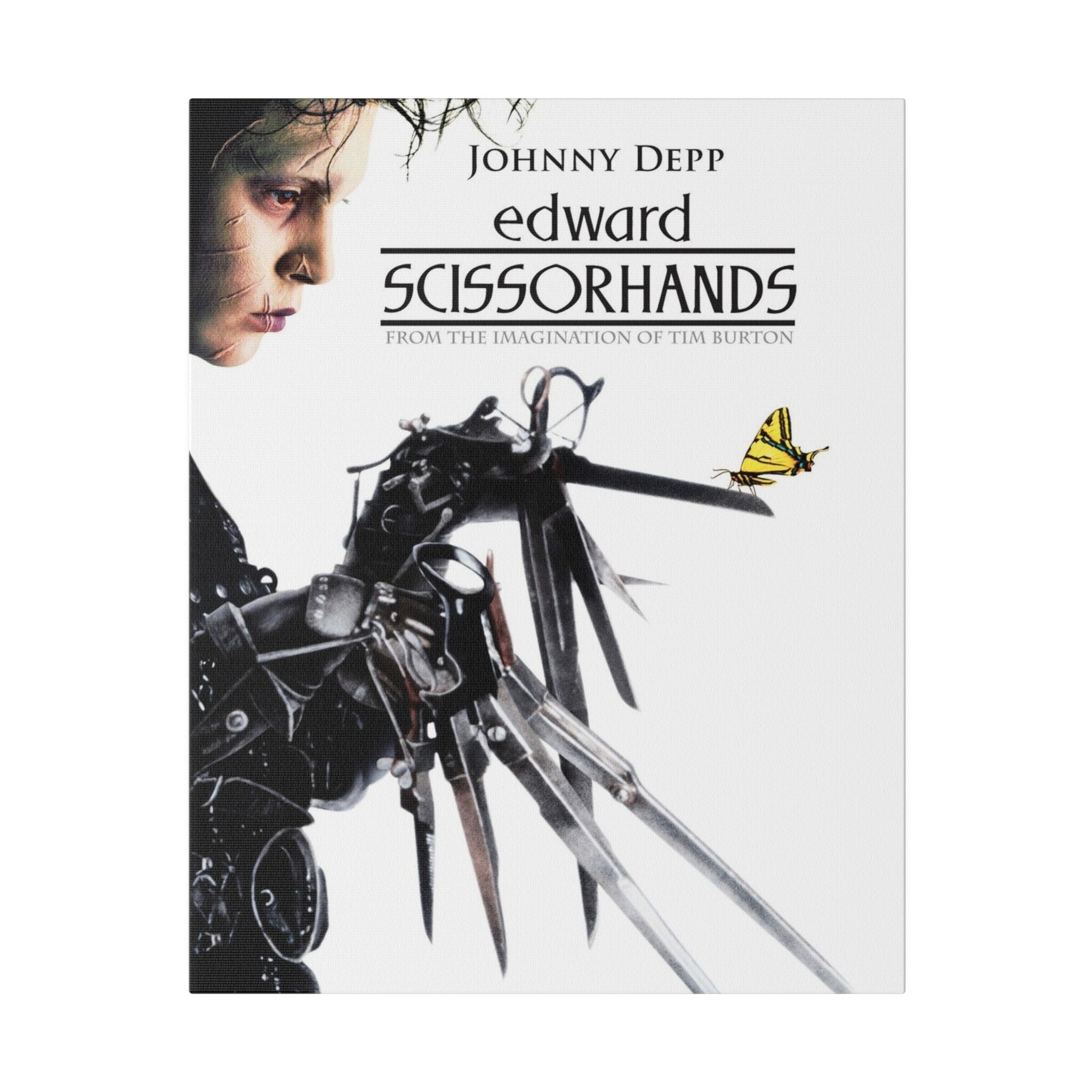 Edward Scissorhands Movie Poster Custom Canvas Wall Print