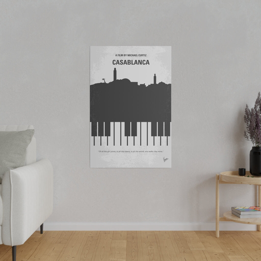 Casablanca Alternate Movie Poster Custom Canvas Wall Print