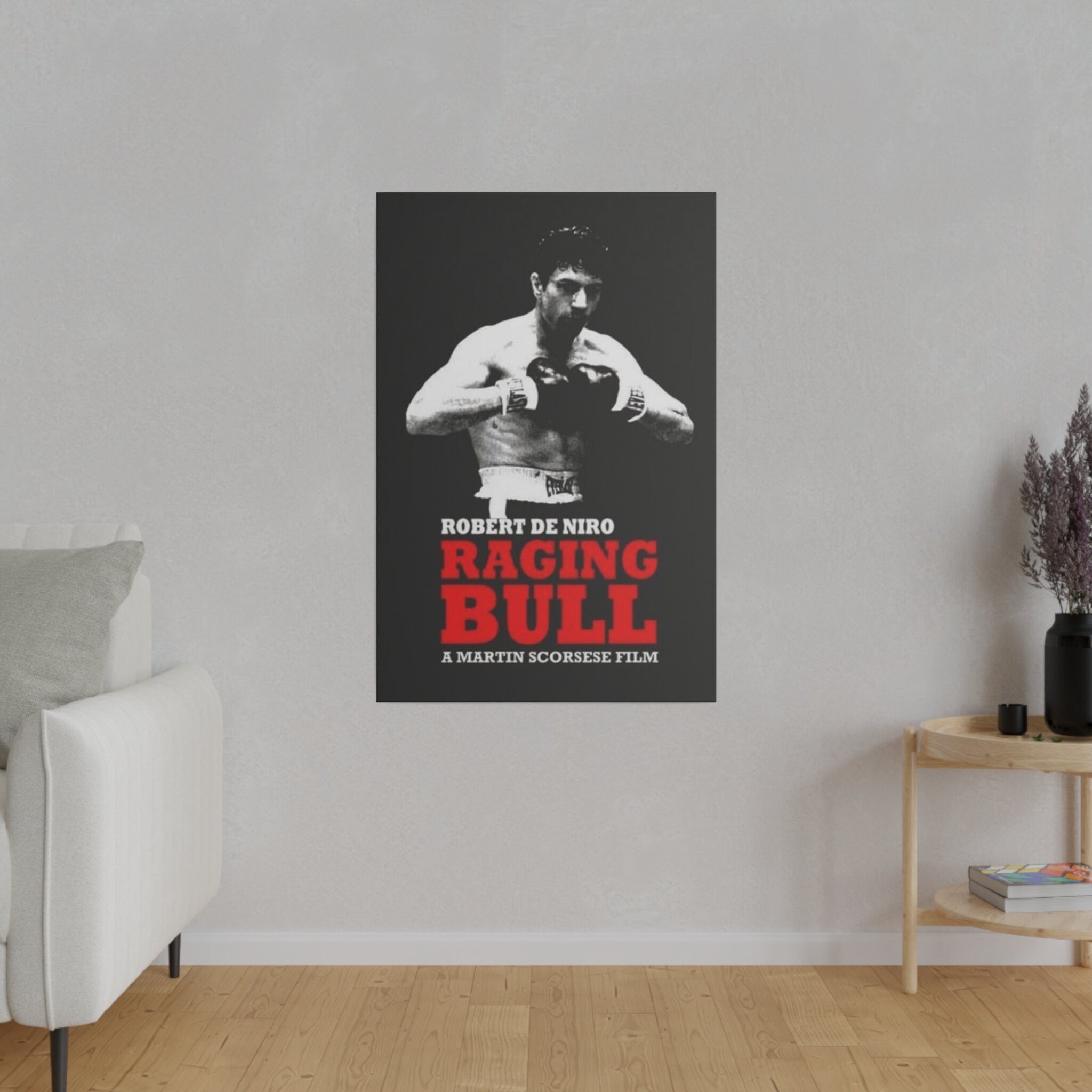 Raging Bull Poster Custom Canvas Wall Print