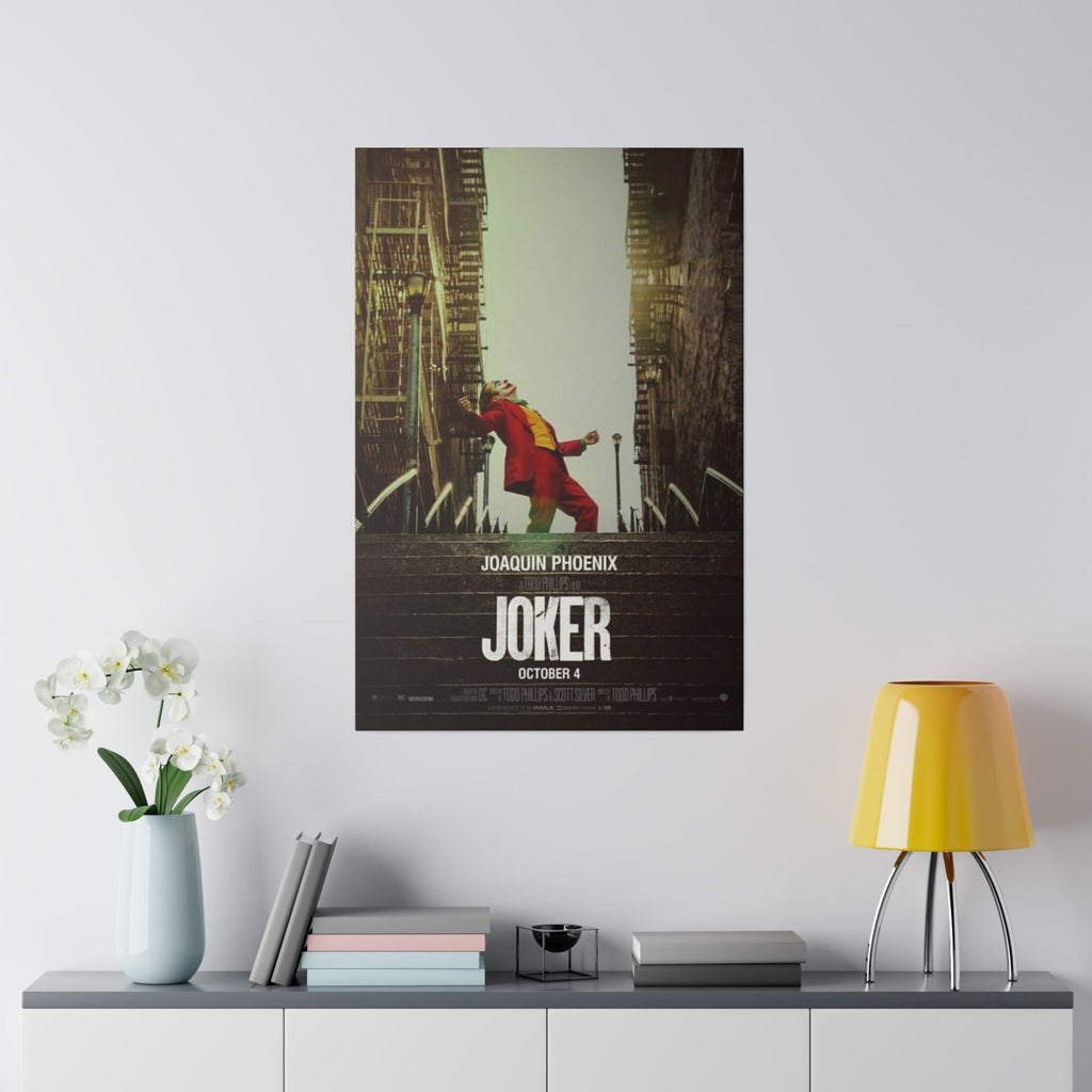 Joker Stairs Movie Poster Custom Canvas Wall Print