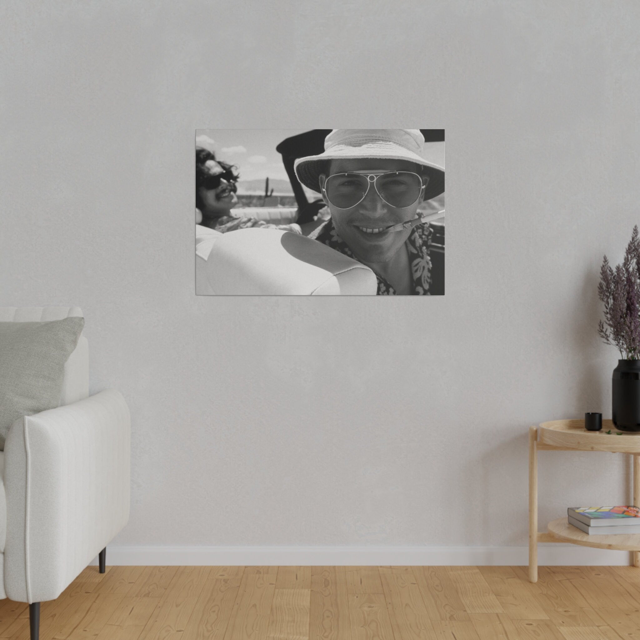 Fear and Loathing In Las Vegas B/W Photo Custom Canvas Wall Print
