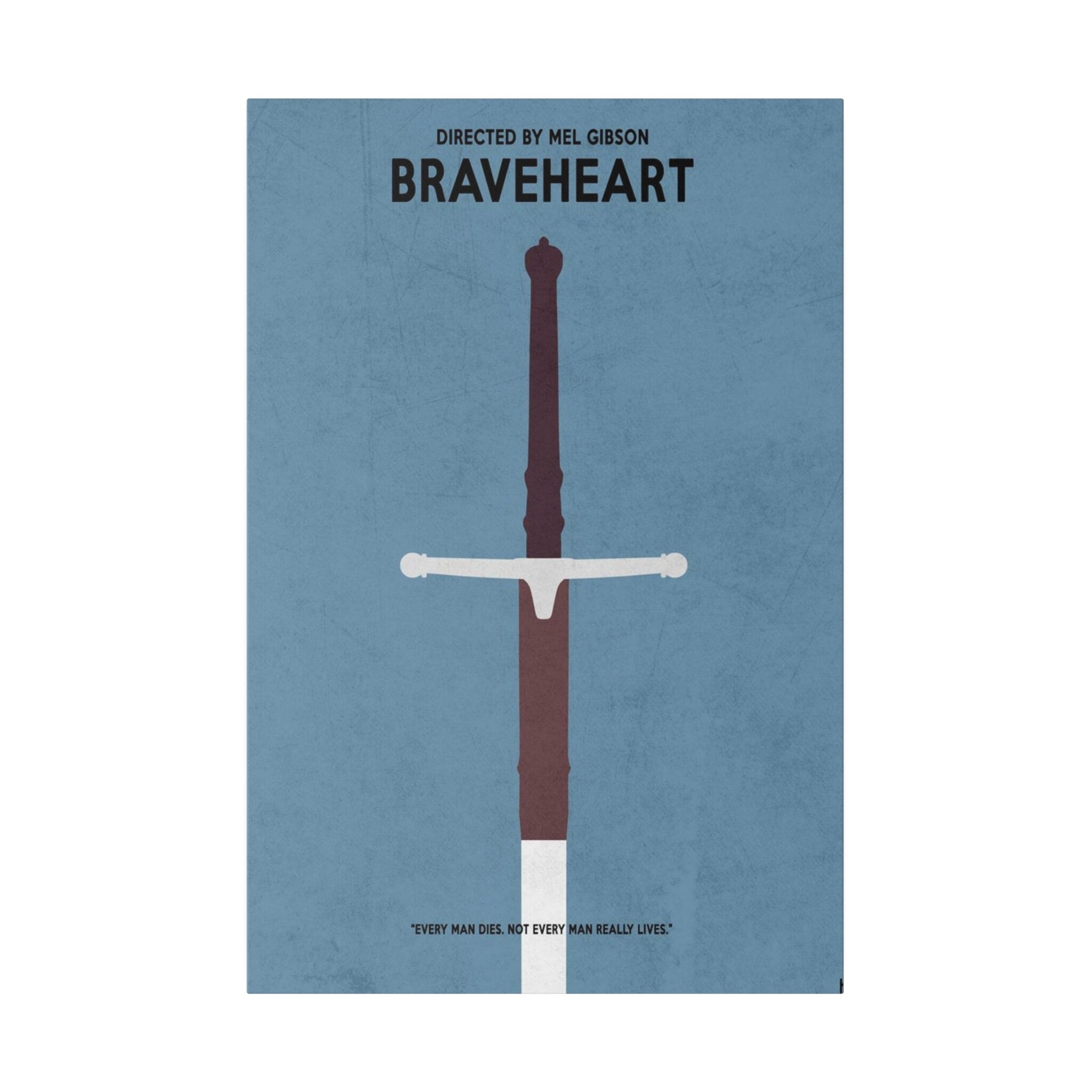 Braveheart Sword2 Custom Canvas Movie Poster