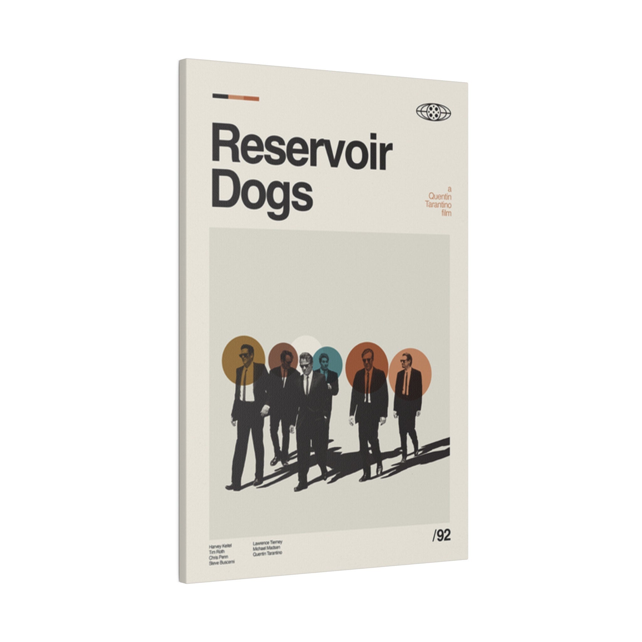 Reservoir Dogs Minimalist Movie Poster Custom Canvas Wall Print
