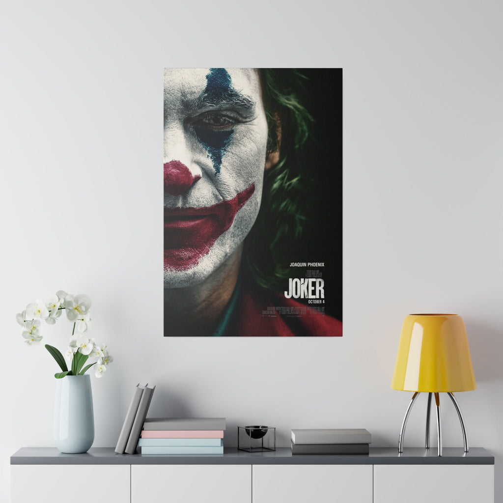 Joker Movie Poster Custom Canvas Wall Print